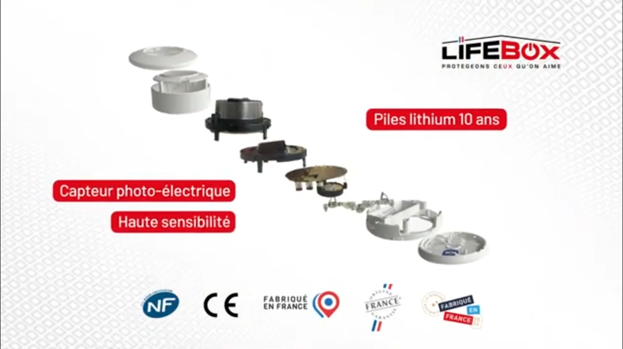 Détecteur de fumée sans fil LIFEBOX, 5 ans - 3