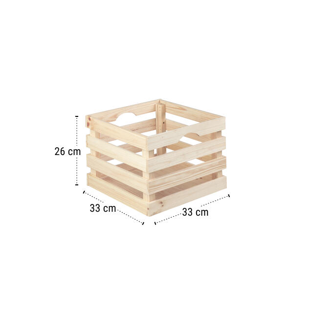 Caixa 26x33x33 cm madeira Nova - 4