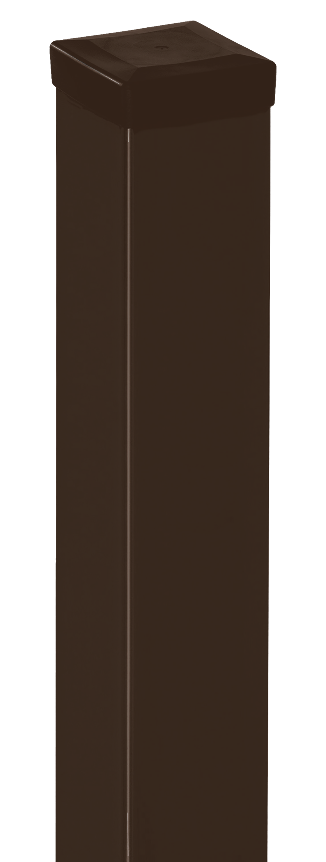 Słupek ogrodzeniowy gładki 10x10x200 cm brązowy strukturalny Polbram