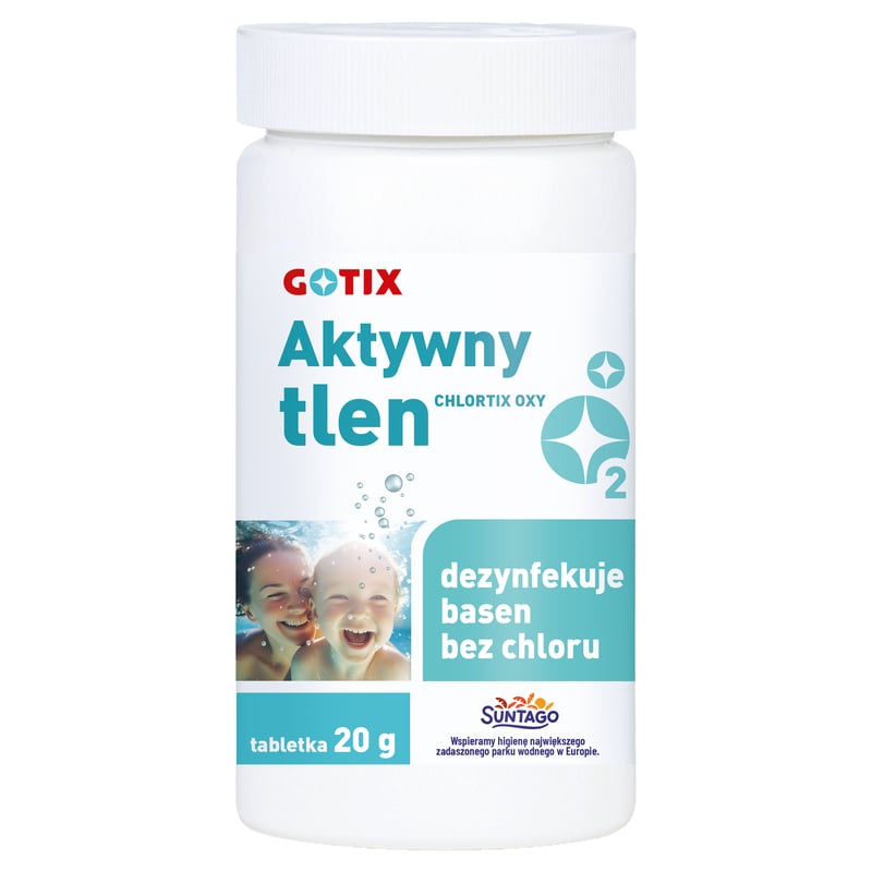 Tabletki tlenowe do basenu Aktywny tlen 50szt. 20g 1kg ChlorTix OXY
