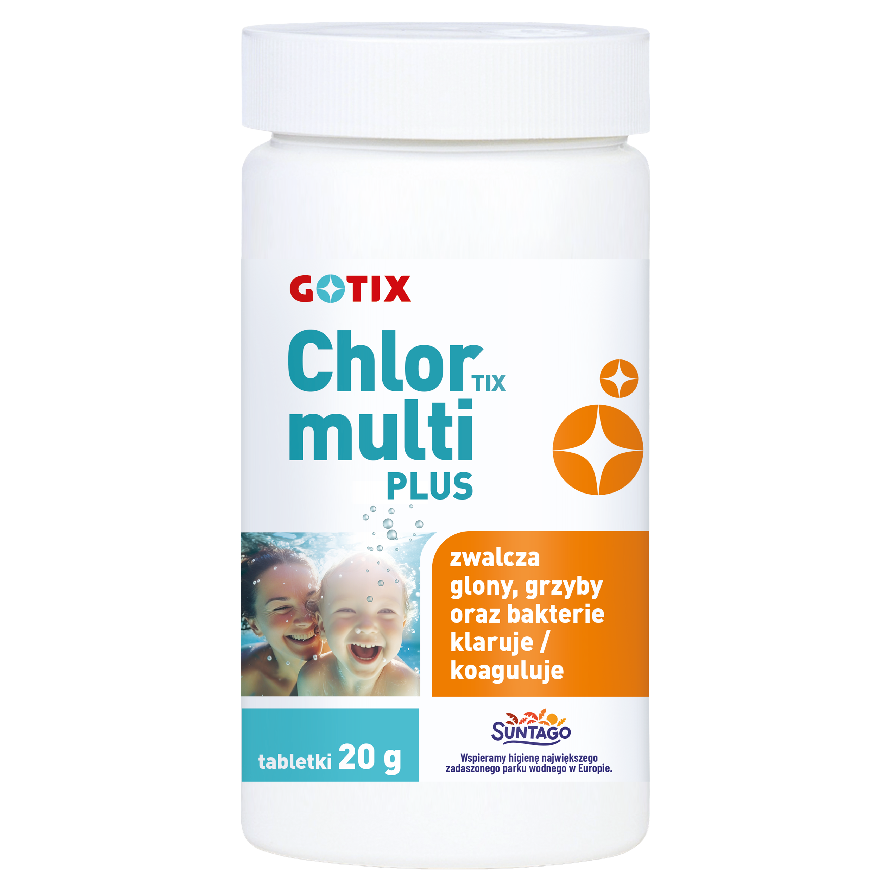 Tabletki multifunkcyjne do basenu 50 szt. 20g 1kg ChlorTix Multi Plus