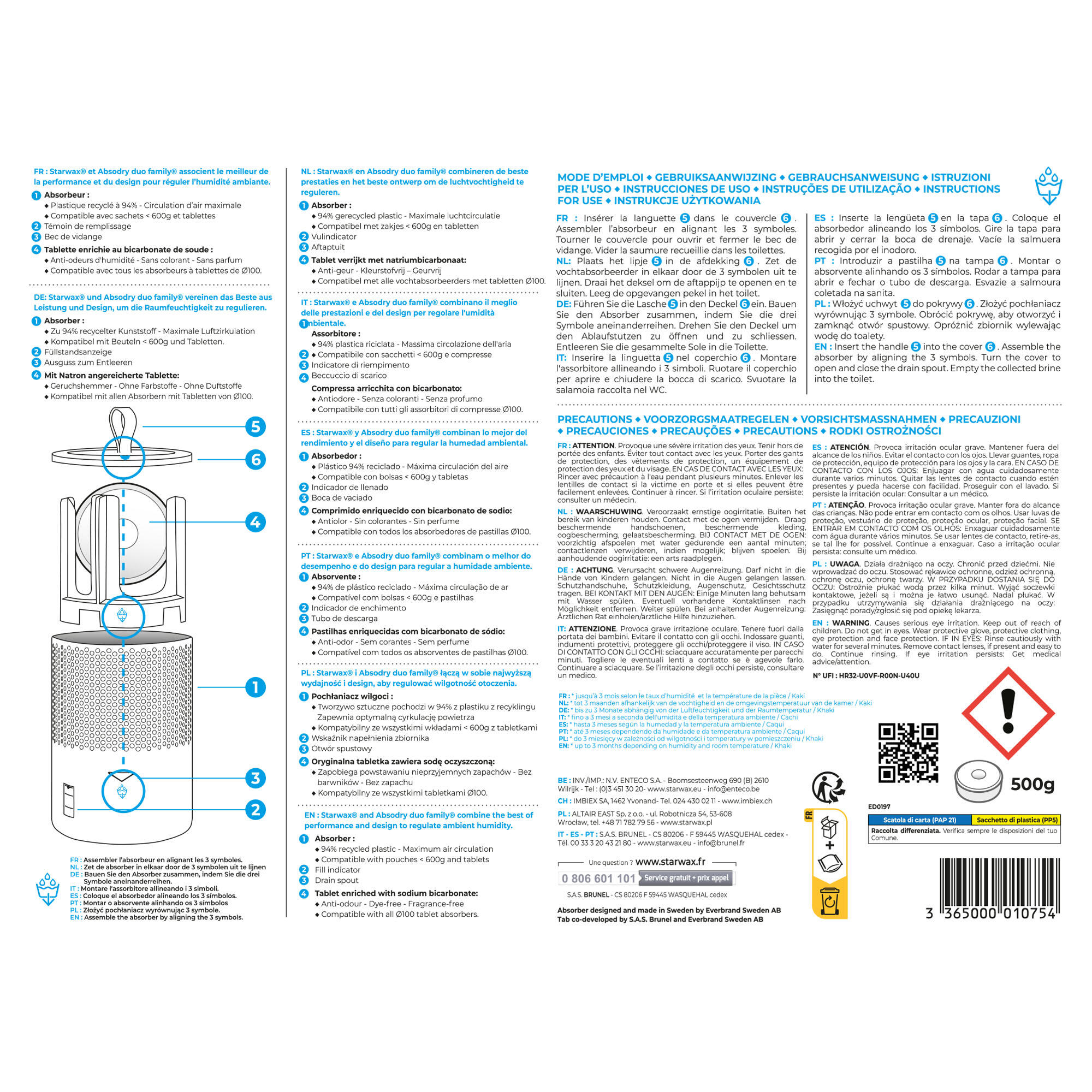 Absorbeur d'humidité STARWAX Kaki, 25 m² - 5