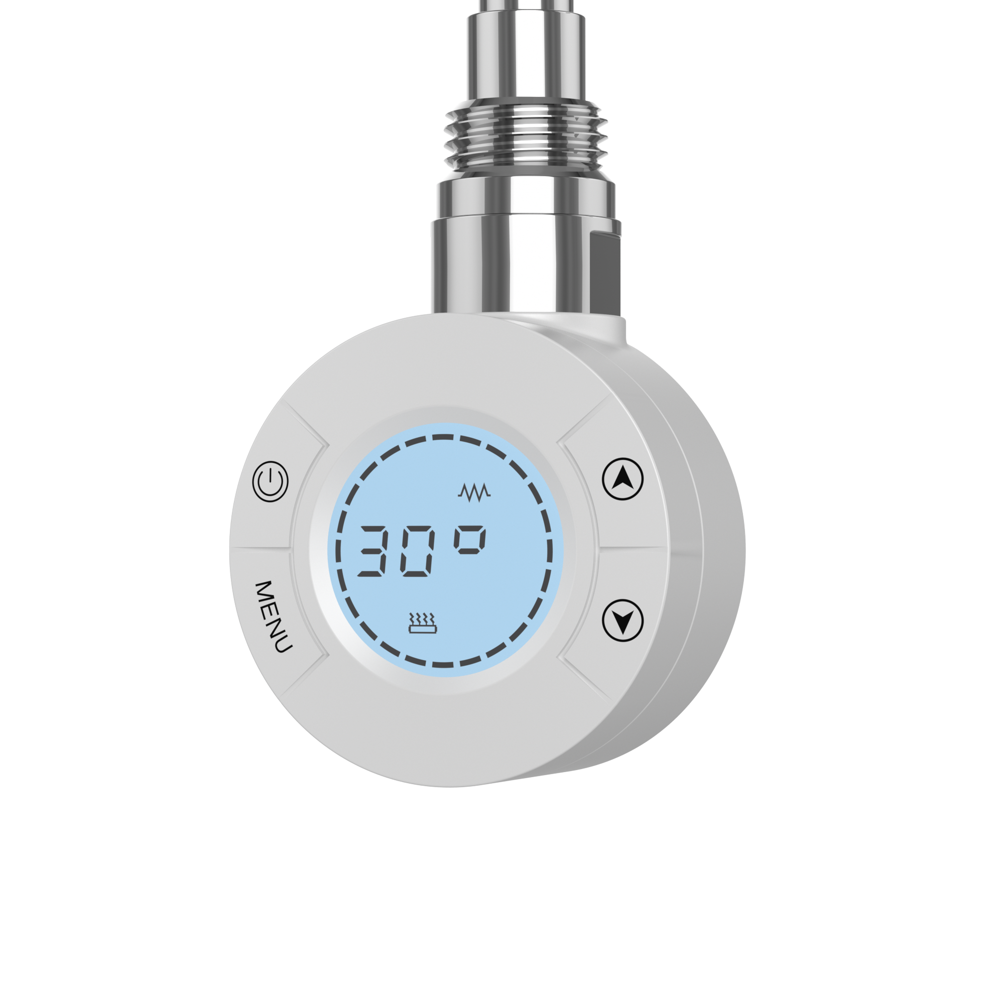 Termoarredo elettrico a secco con termostato digitale  500 W  bianco L 50 x H 120 x P 3 cm - 2