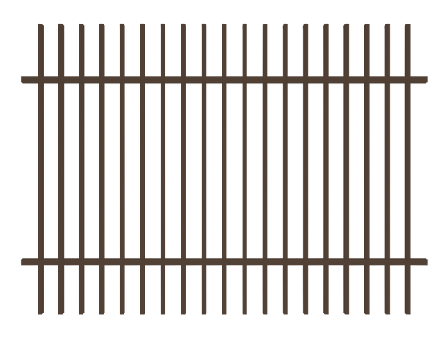 Przęsło ogrodzeniowe Negros 2x1.5 m brązowe Polbram