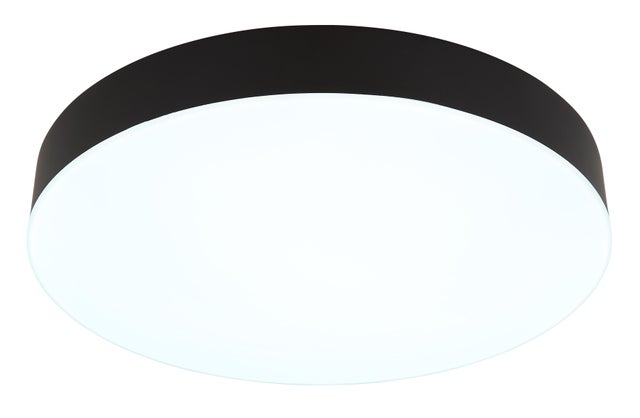 Candeeiro de teto com lâmpada LED 2150lm preto 30cm Globo Matthew