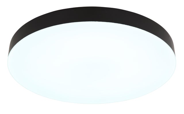 Candeeiro de teto com lâmpada LED 3400lm preto 40cm Globo Matthew