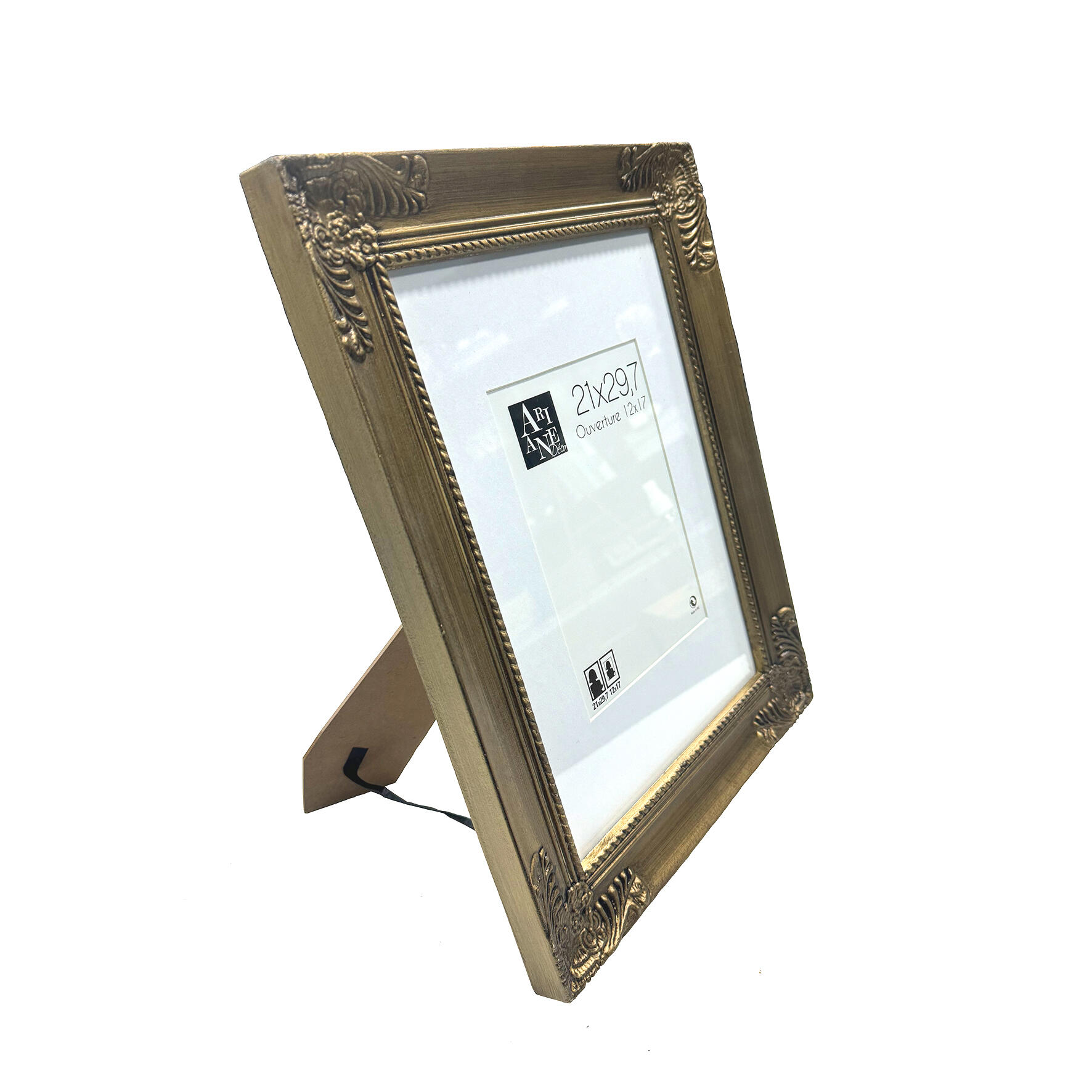 Cadre Grace, 21 x 29.7 cm, bois doré, ARIANE - 3