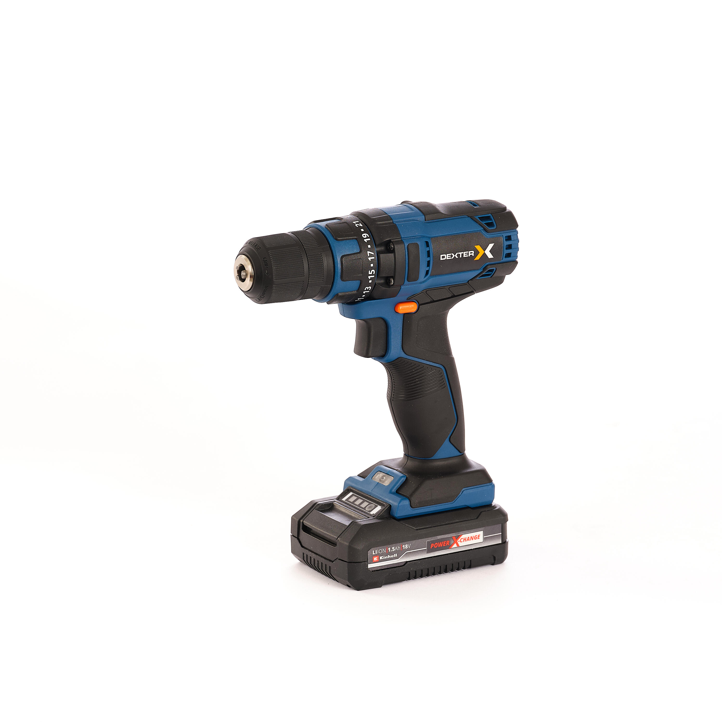 Aparafusadora sem fio 18V bateria 1,5Ah e carregador Dexter - 9