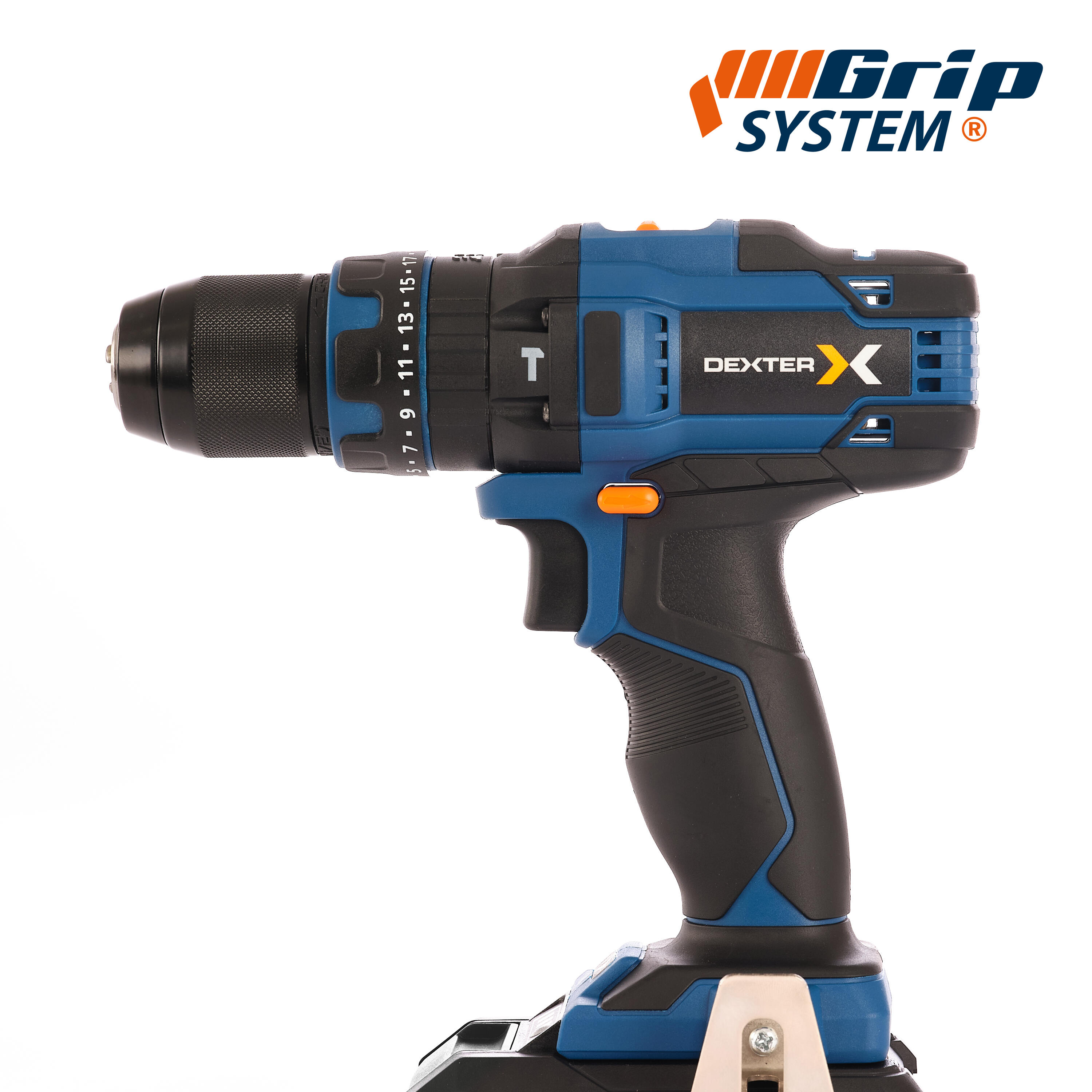 Wiertarko-wkrętarka udarowa akumulatorowa LI 18V 44NM Power X-Change +akumulator 2.5 AH, ładowarka DEXTER - 9