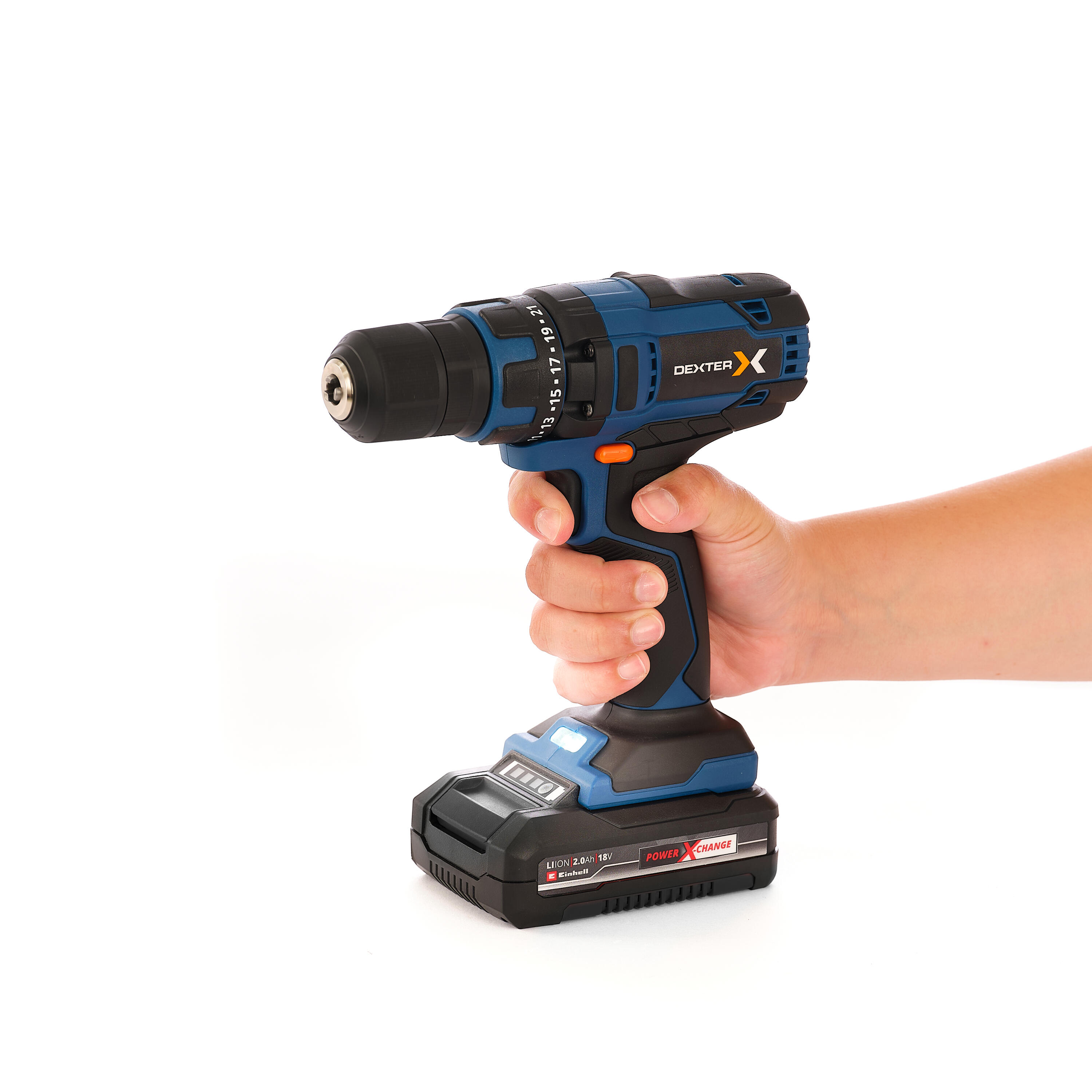 Aparafusadora sem fio 18V bateria 1,5Ah e carregador Dexter - 6