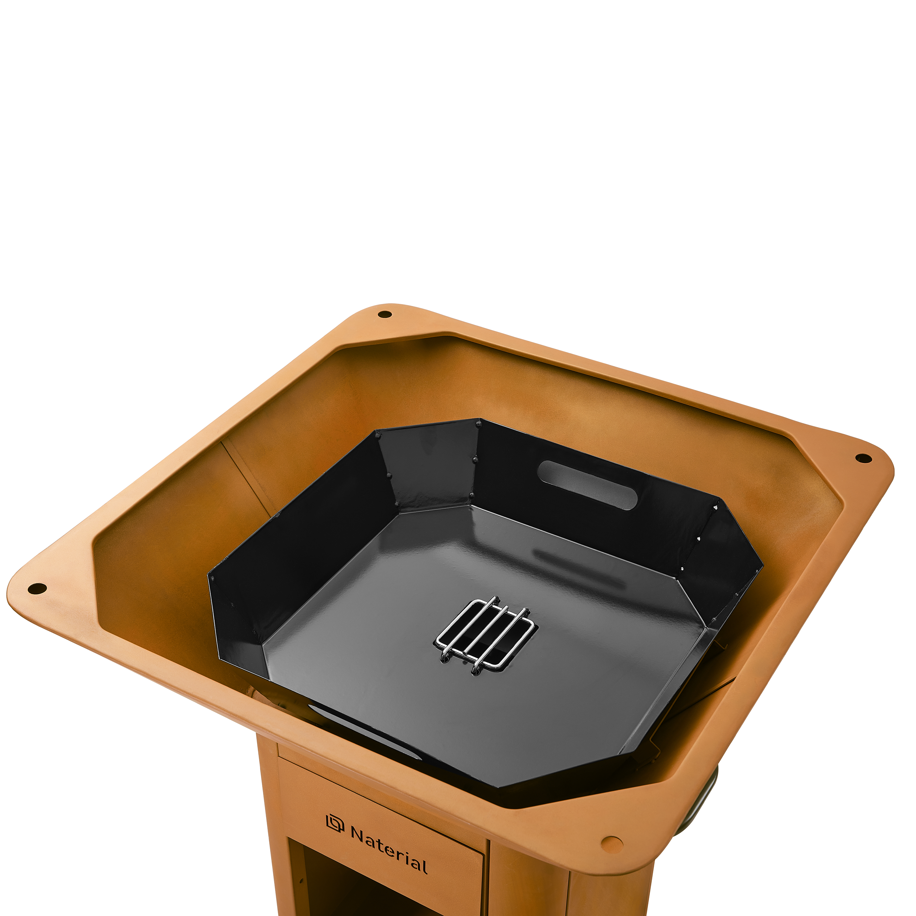 Barbecue a carbonella o legna a legno NATERIAL P 81 x L 81 x H 92.5 - 12