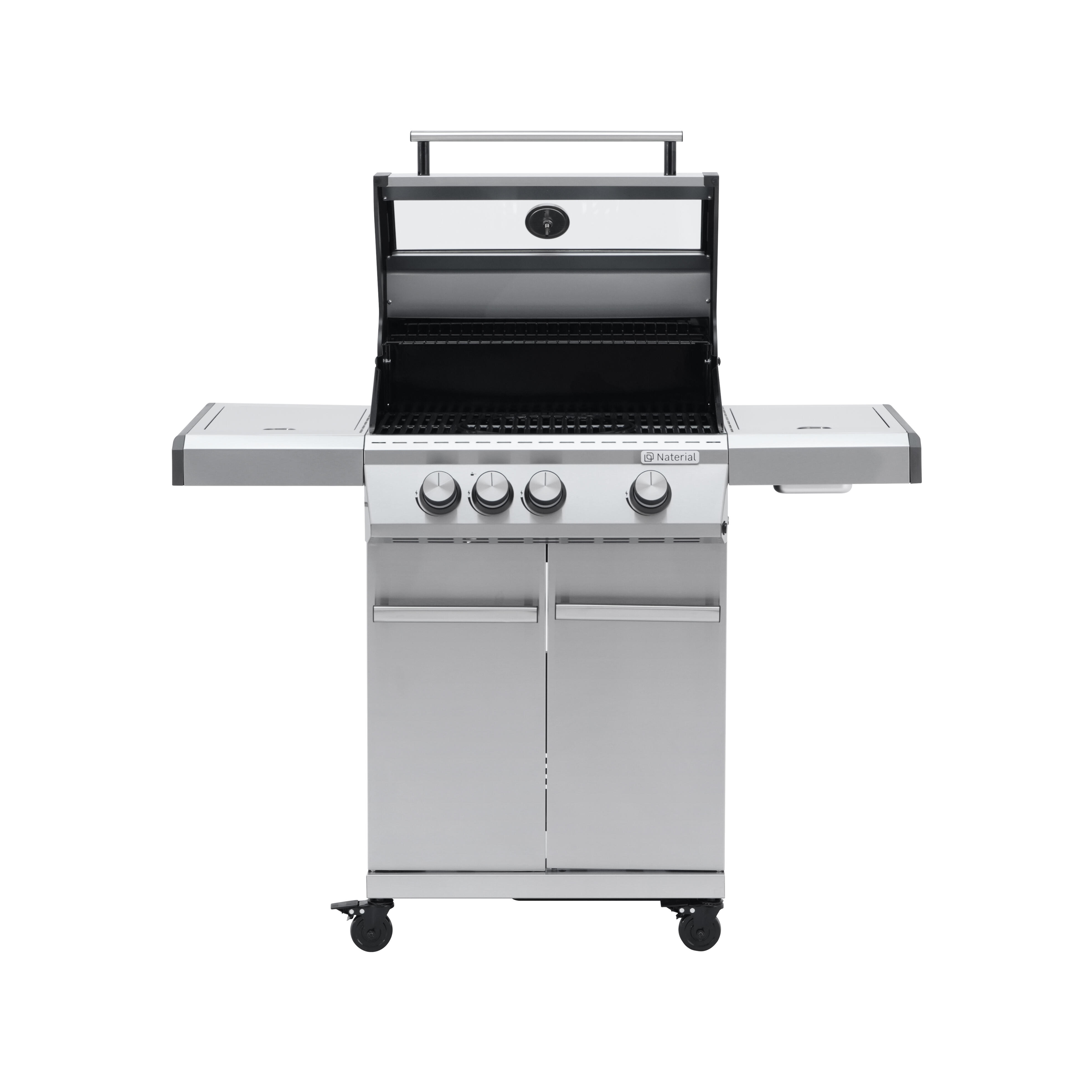 Grill gazowy 13,5kW Hudson II 3+1 palniki + pokrowiec czarny Naterial - 2