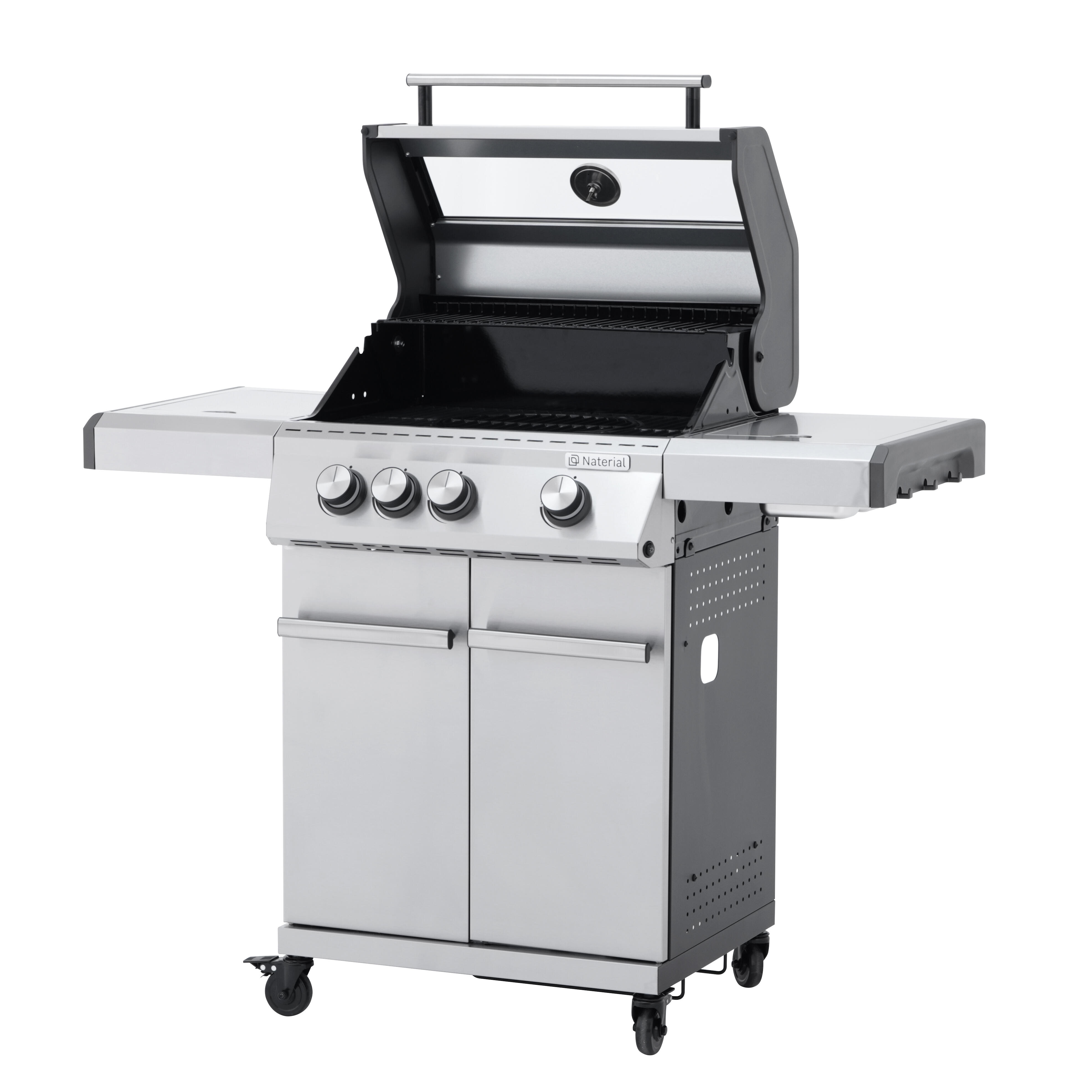 Grill gazowy 13,5kW Hudson II 3+1 palniki + pokrowiec czarny Naterial - 3