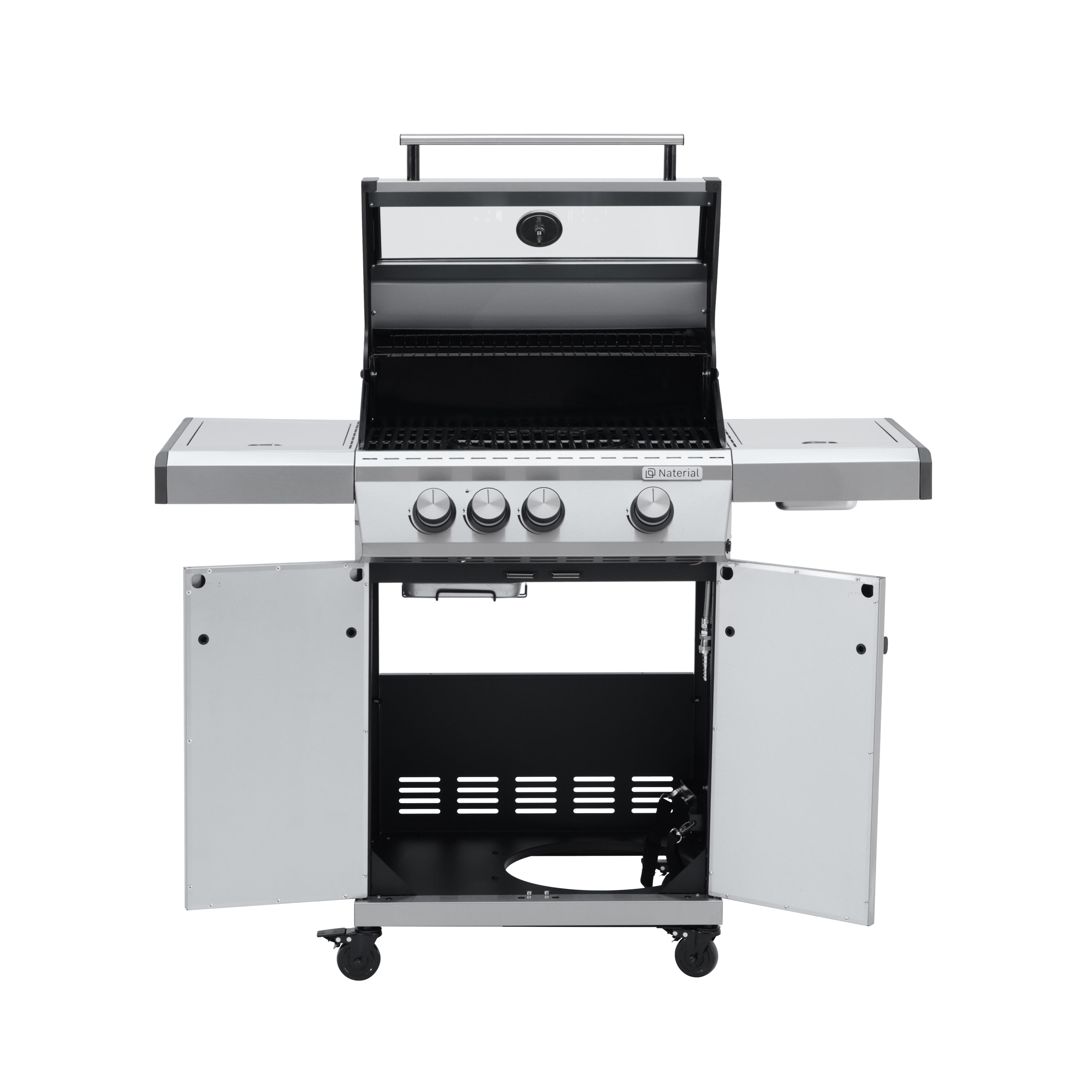 Grill gazowy 13,5kW Hudson II 3+1 palniki + pokrowiec czarny Naterial - 6