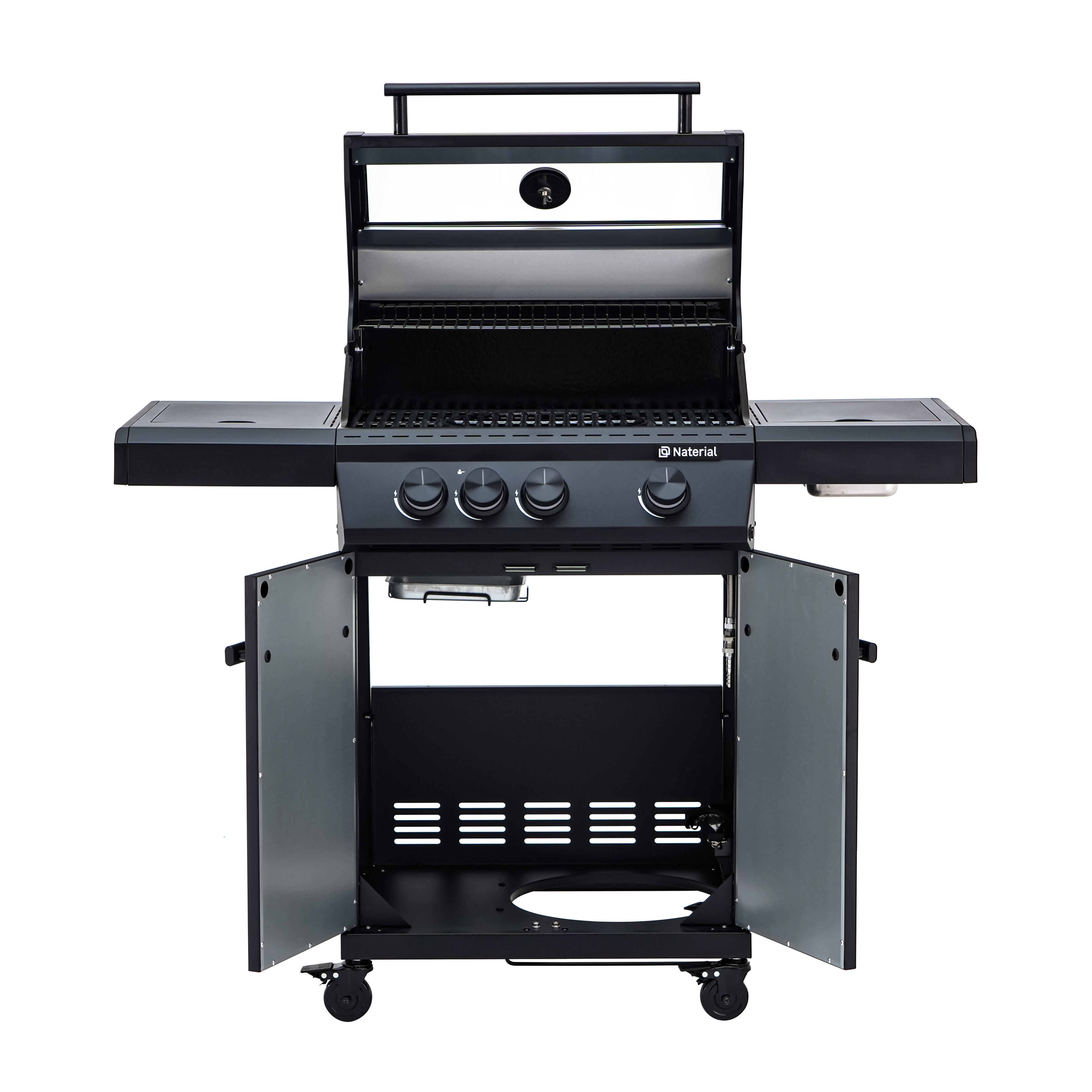 Grill gazowy 13,5kW Hudson II 3+1 palniki + pokrowiec czarny Naterial - 6