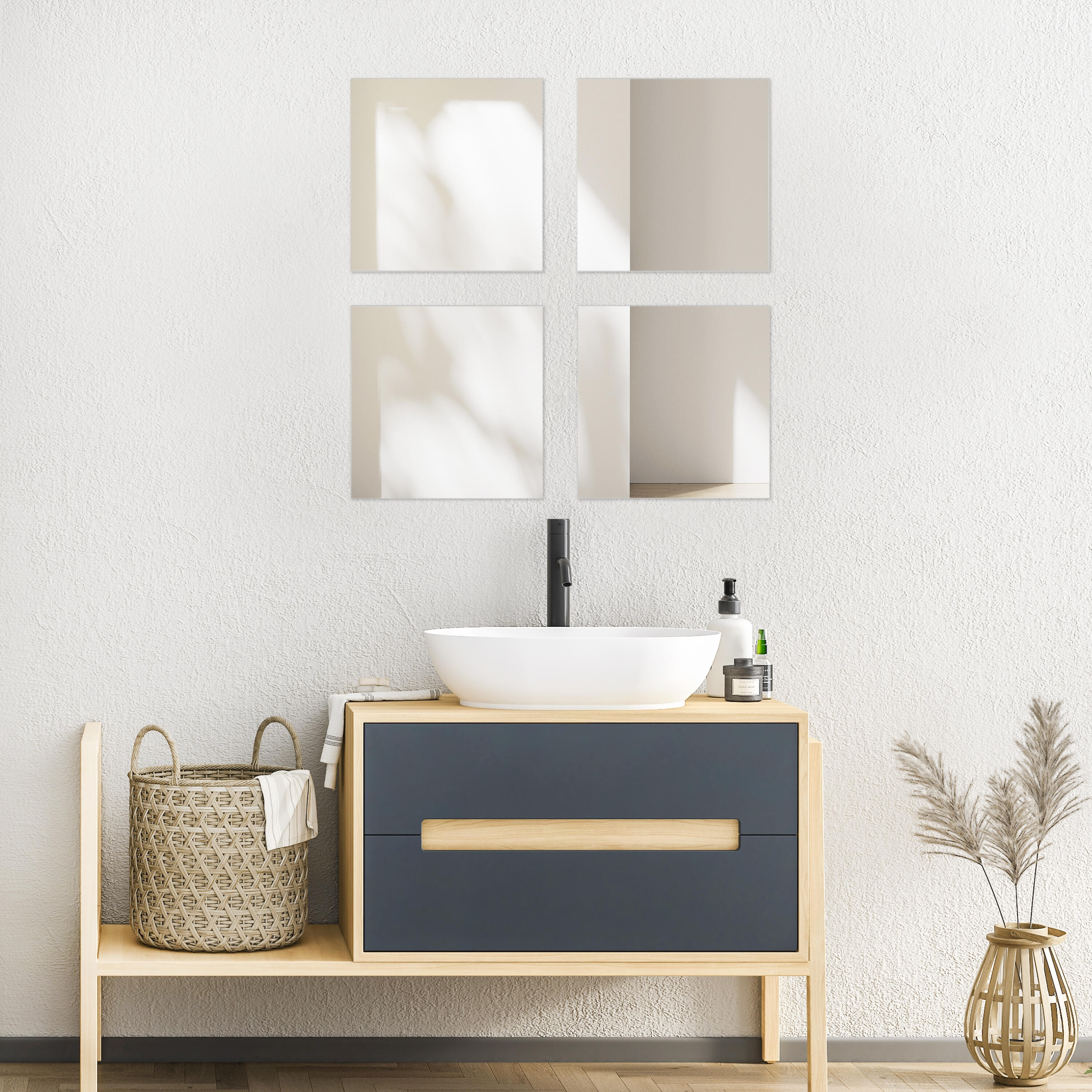 Lustra samoprzylepne Sticky Square 30 x 30 cm 4 szt. Inspire - 8