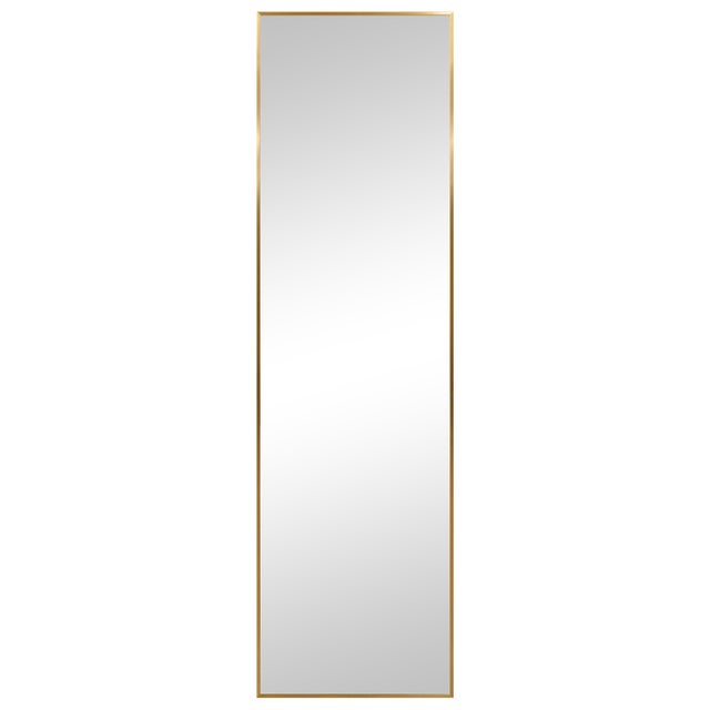 Specchio rettangolare in metallo dorato 40 x 140 cm INSPIRE