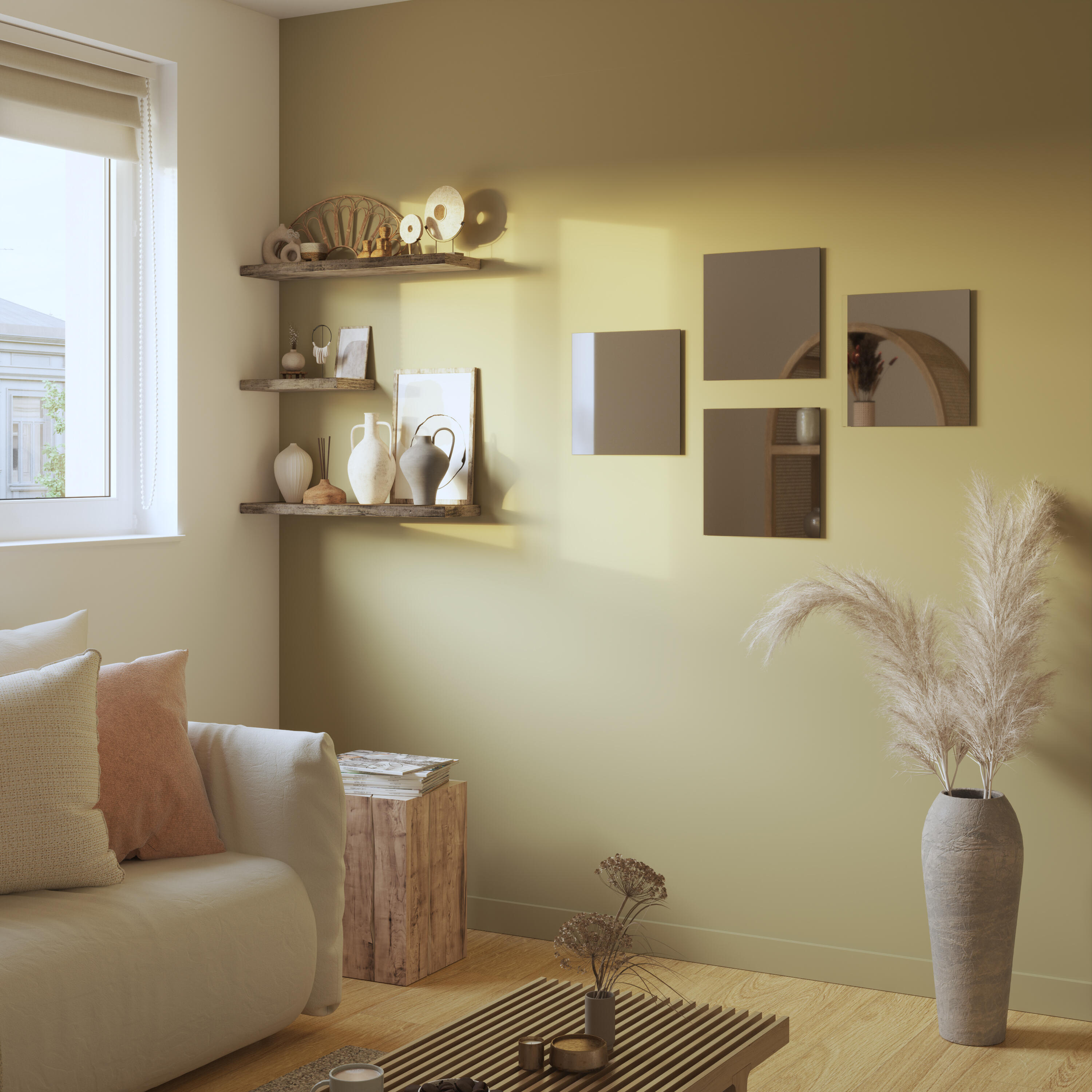 Pack 4 espelhos adesivos Quadrado 30x30cm Inspire - 13