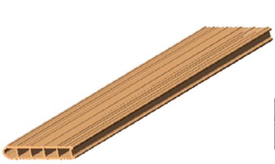 RASILLÓN MACHIHEMBRADO 120X25X4 CM - 1