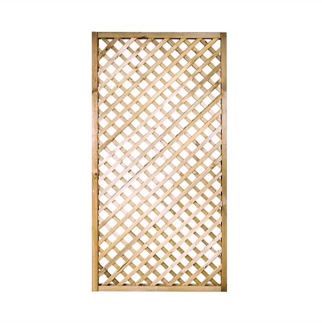Celosía fija de madera marrón 180x90 cm