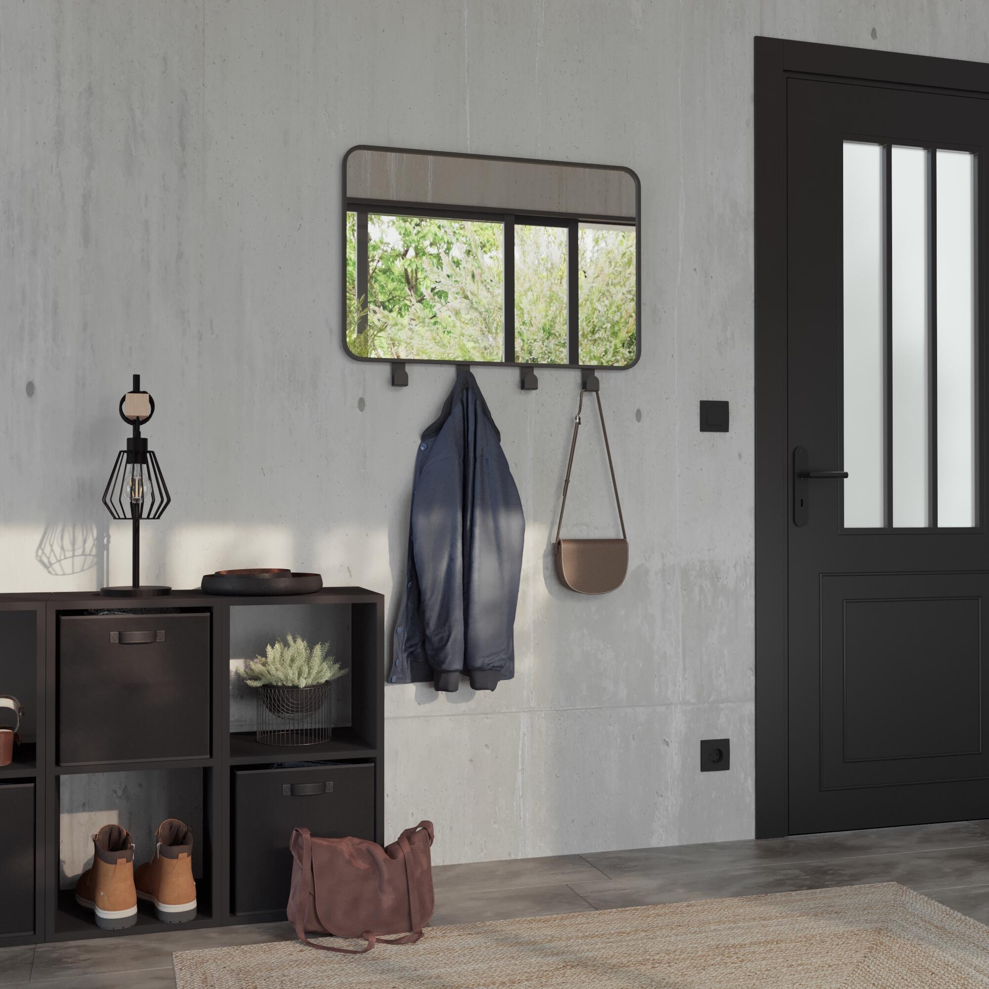 Candeeiro de mesa TABODI E27 METAL MATE PRETO/MADEIRA NATURAL - 4