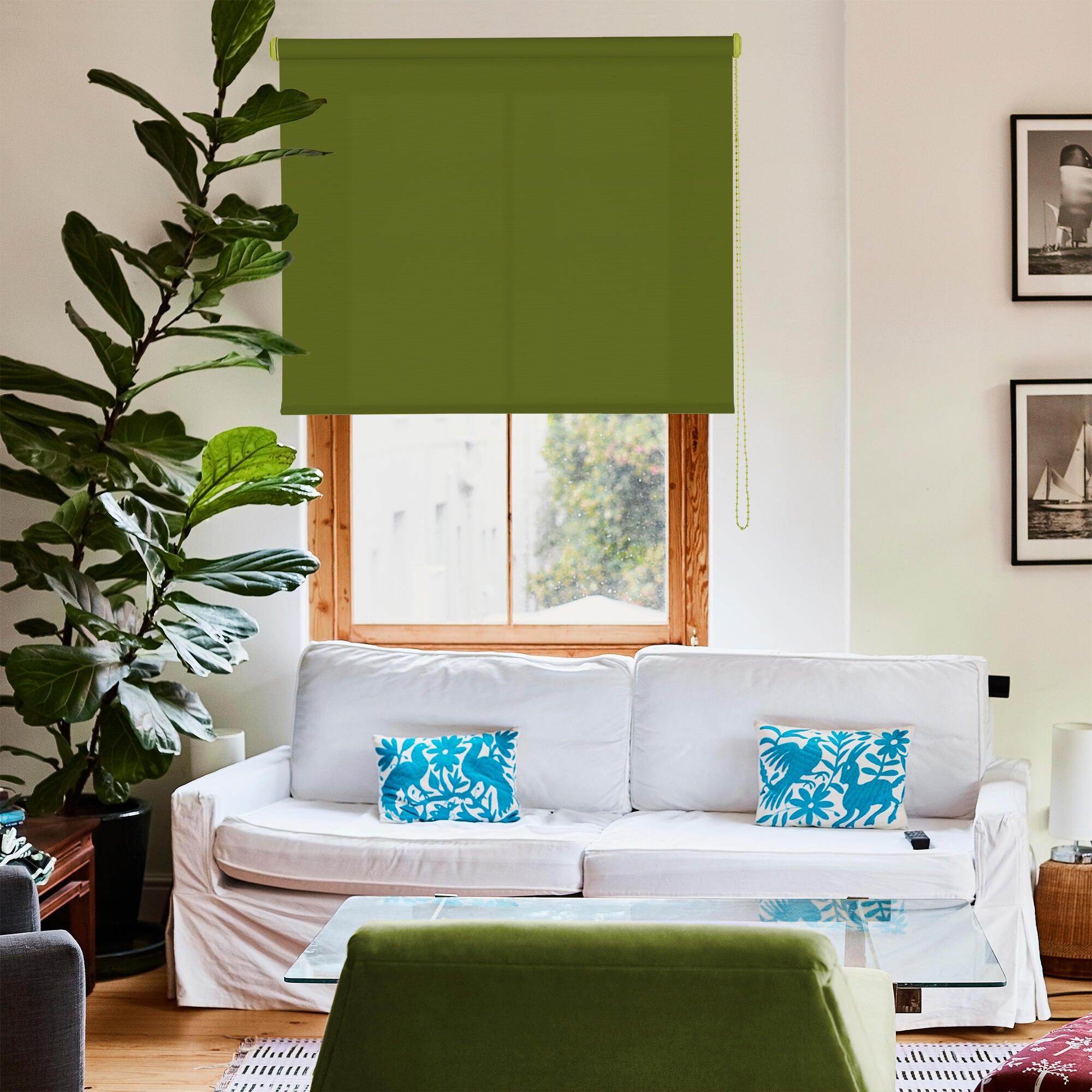 Estor enrollable sharp future moss 120x190 cm
