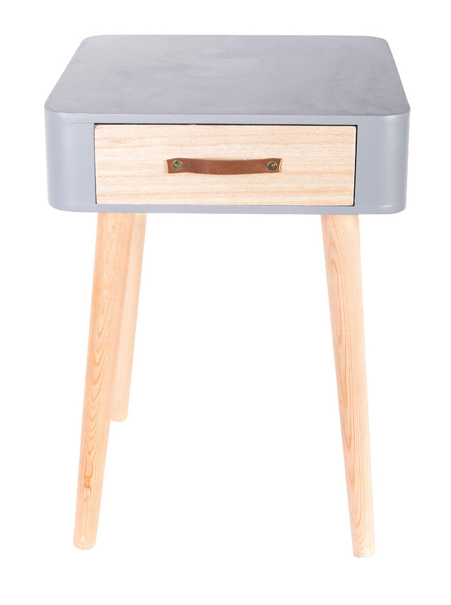 Cajonera kit lynx de madera color gris con un cajón de 48x35x35cm