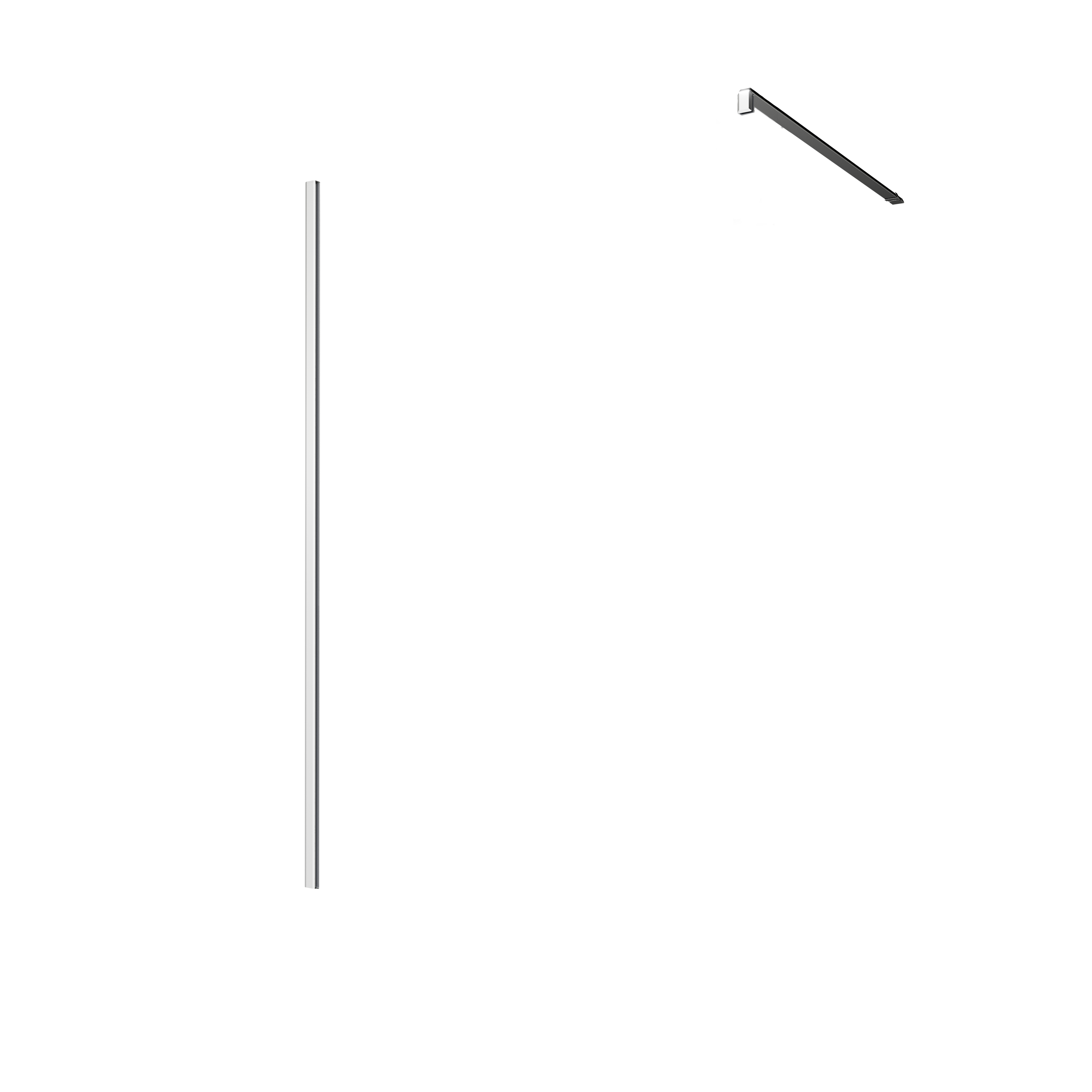 Kit perfiles para mampara abatible cromado neo 2x200 cm
