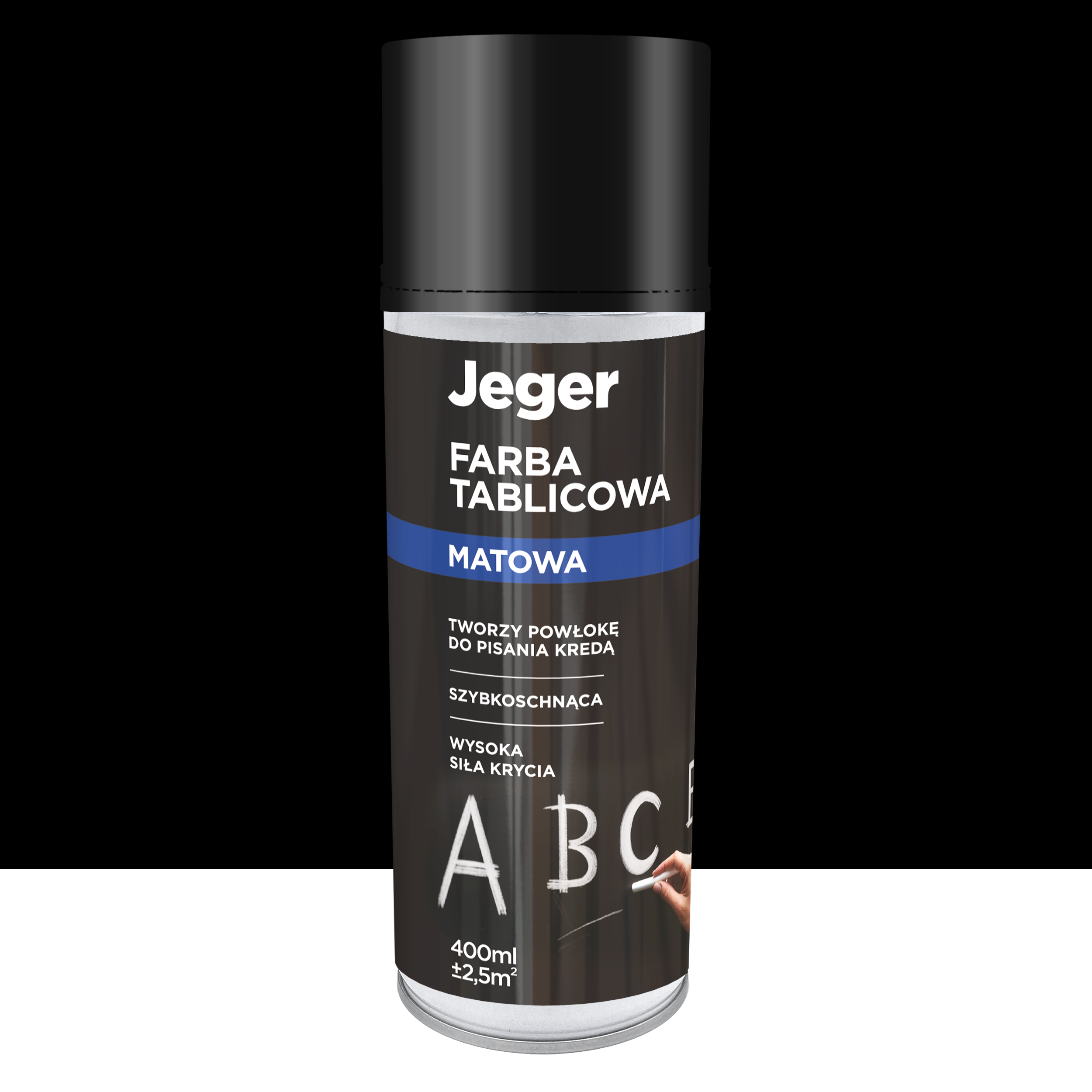 Farba tablicowa w sprayu czarny mat 400 ml Jeger