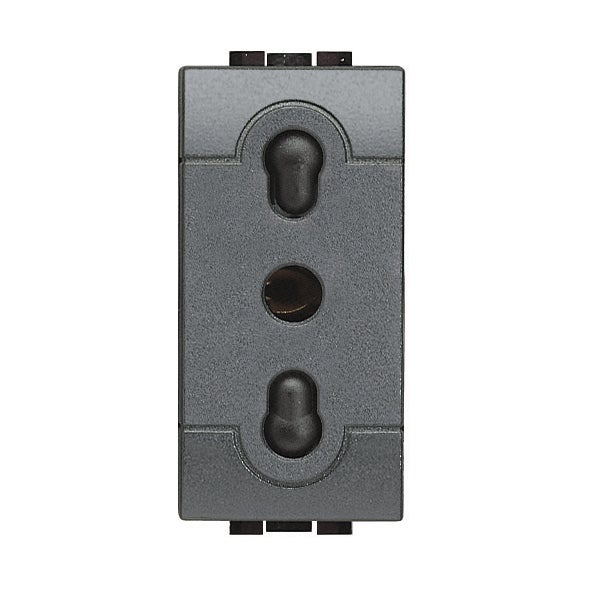 Presa di alimentazione Living light BTICINO  10-16 A, colore nero