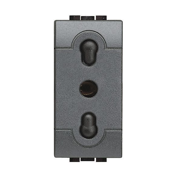 Leroymerlin Presa di alimentazione Living light BTICINO 16 A colore nero