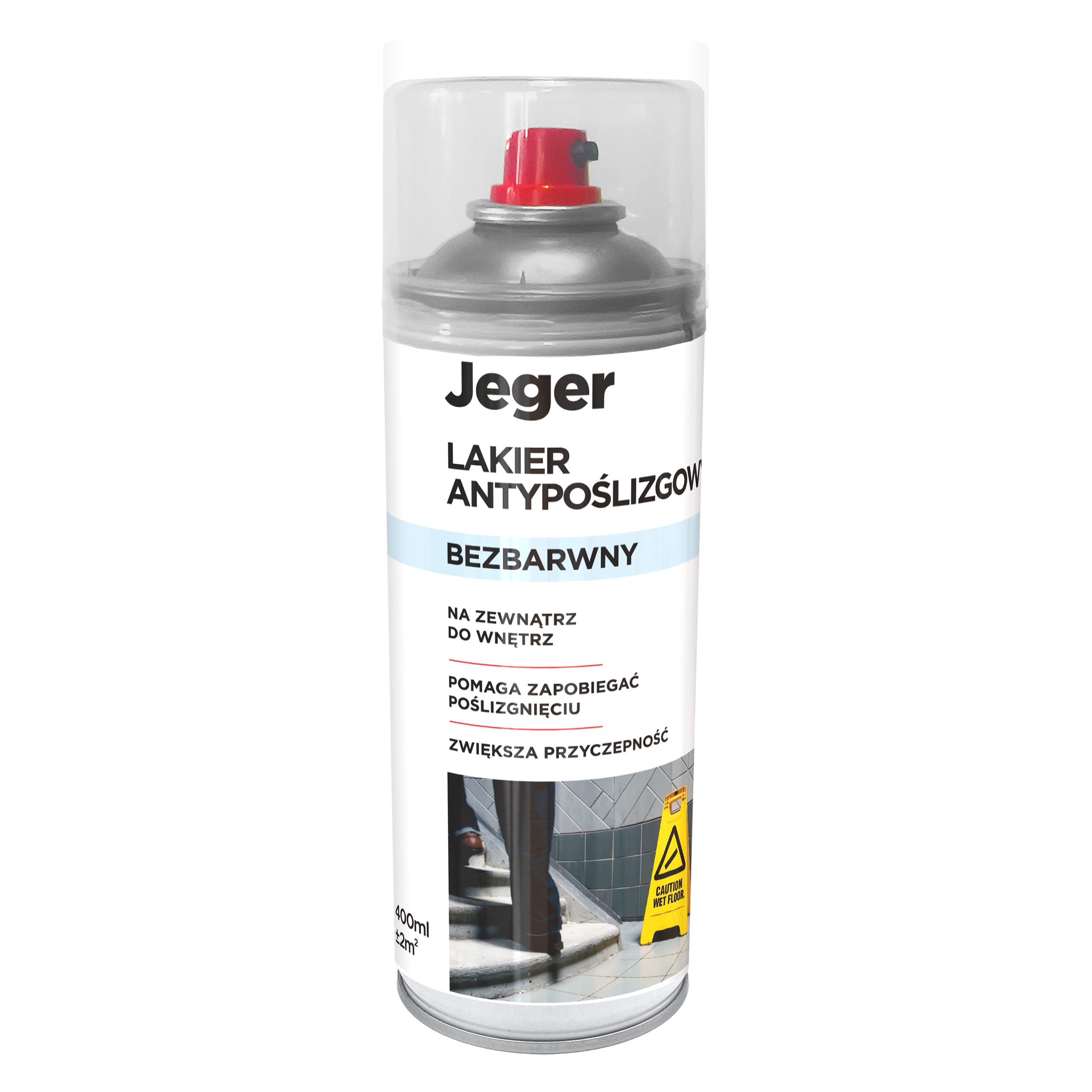 Lakier antypoślizgowy w sprayu Bezbarwny 400 ml Jeger