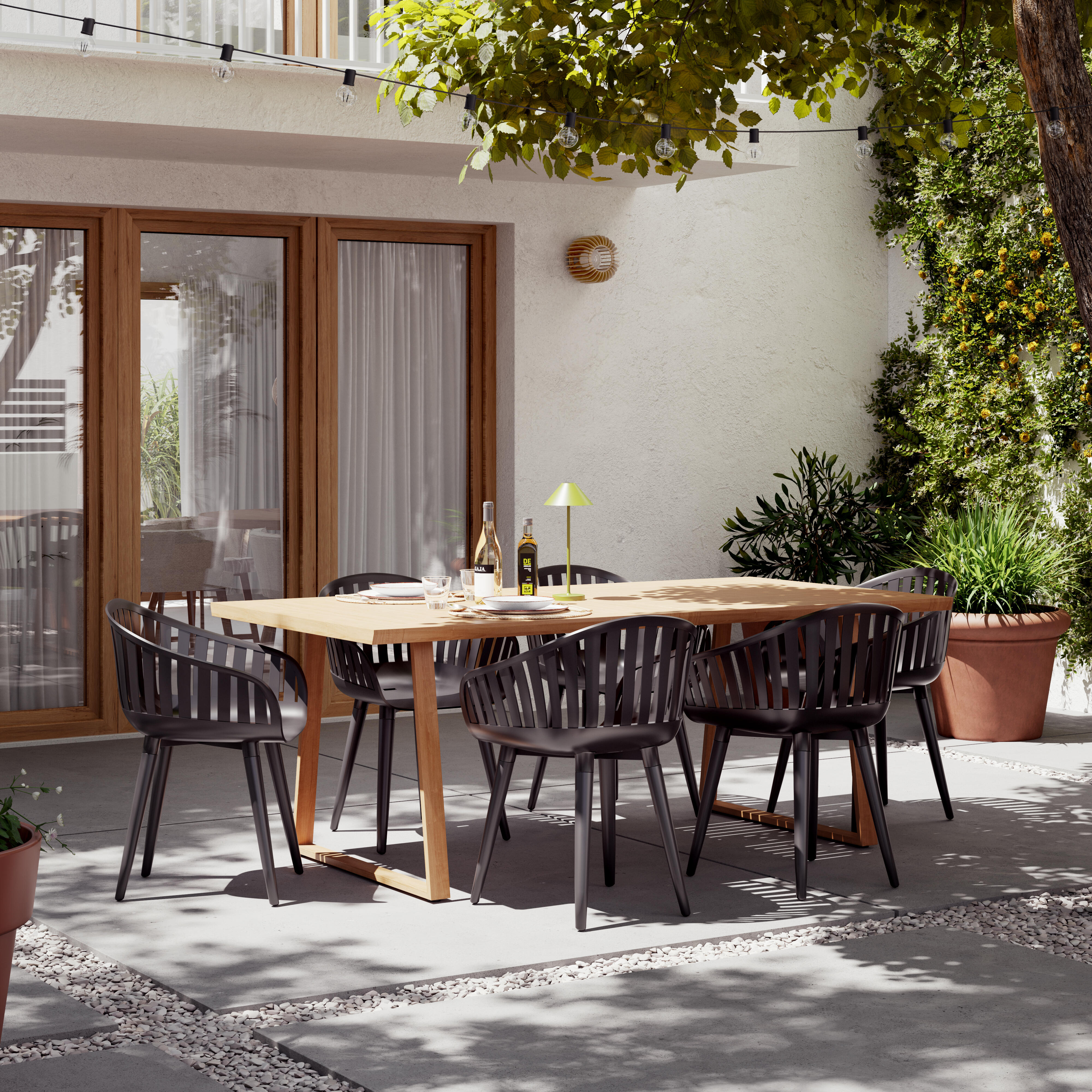 Poltrona de jardim sem almofada Naterial Idunn - 4