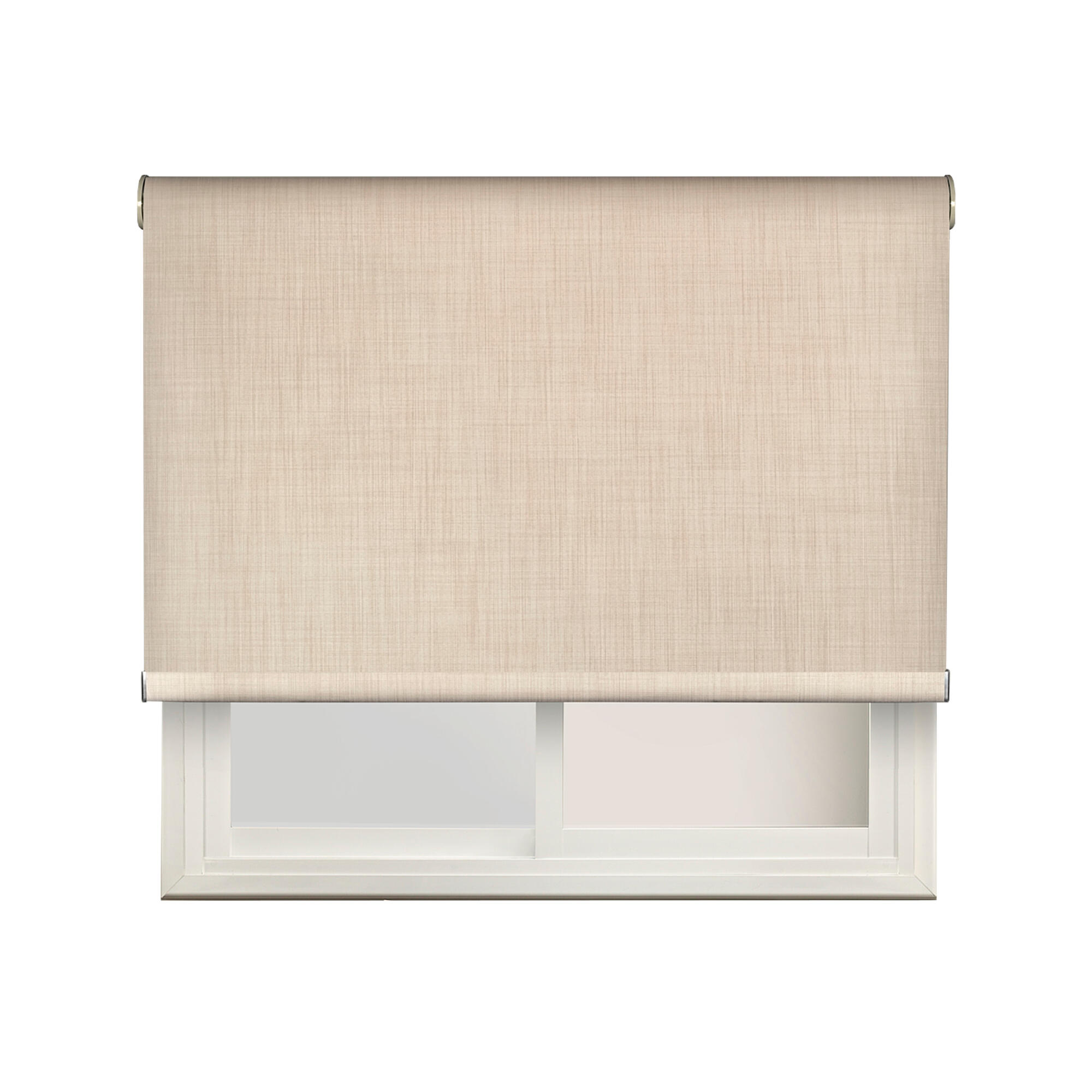Estor enrollable opaco térmico con cadena Moon poliéster liso beige  de 150x250cm - 5