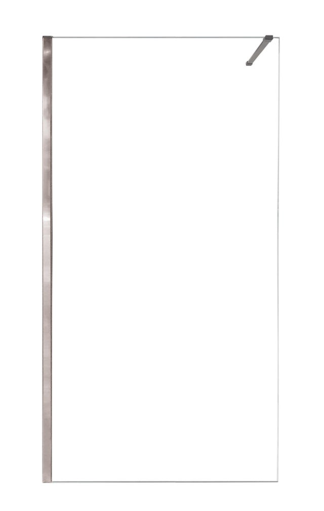 Paroi fixe 120 cm – Verre trempé 6 mm – Profilé chromé