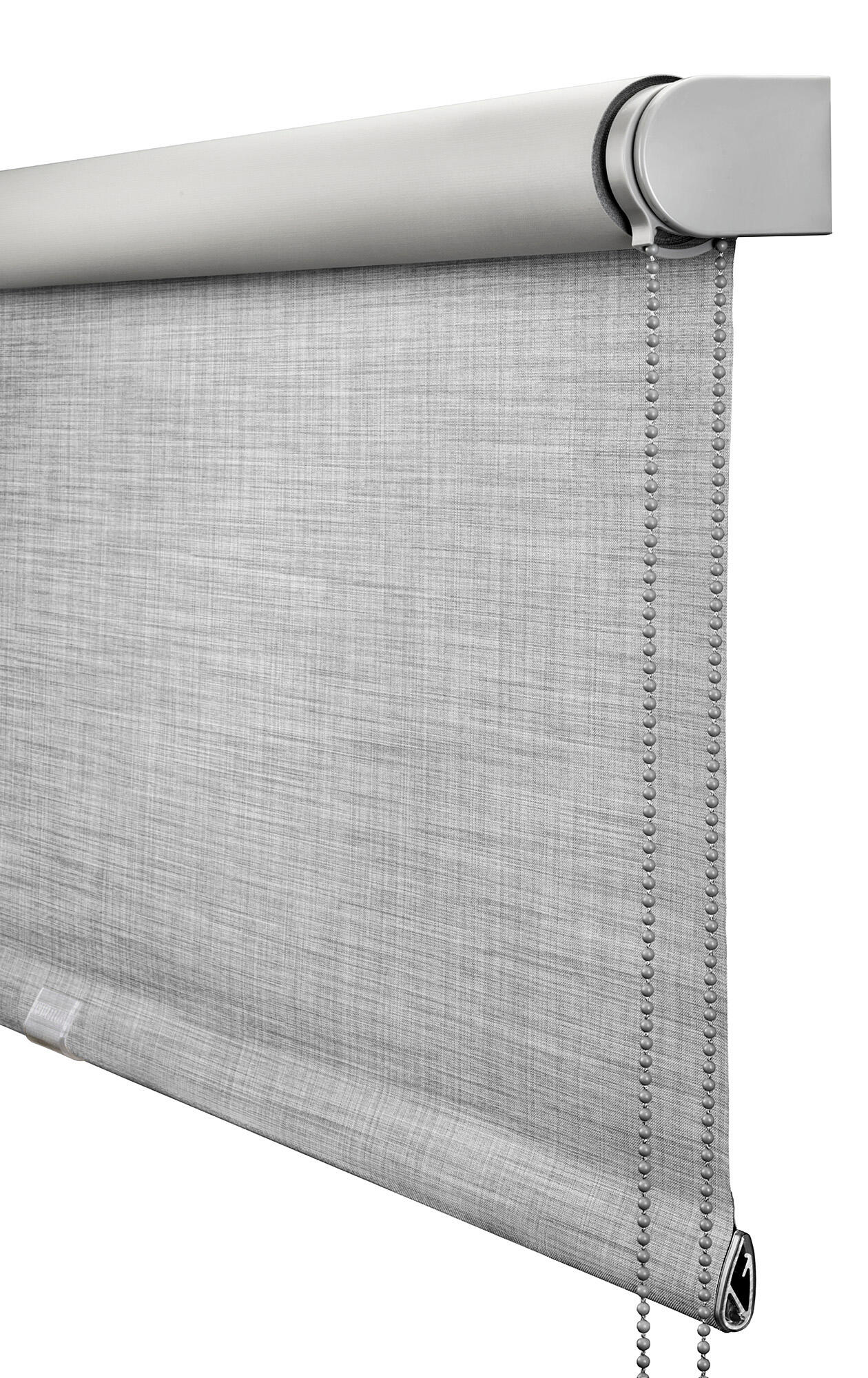 Estor enrollable opaco térmico con cadena Moon poliéster liso gris claro  de 220x250cm - 3