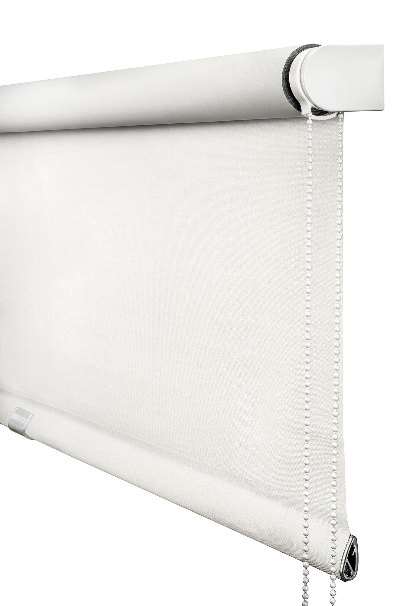Estor enrollable opaco térmico con cadena Moon poliéster liso blanco  de 90x250cm - 3