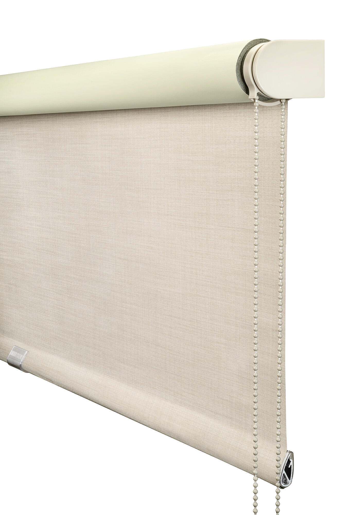 Estor enrollable opaco térmico con cadena Moon poliéster liso beige  de 150x250cm - 3