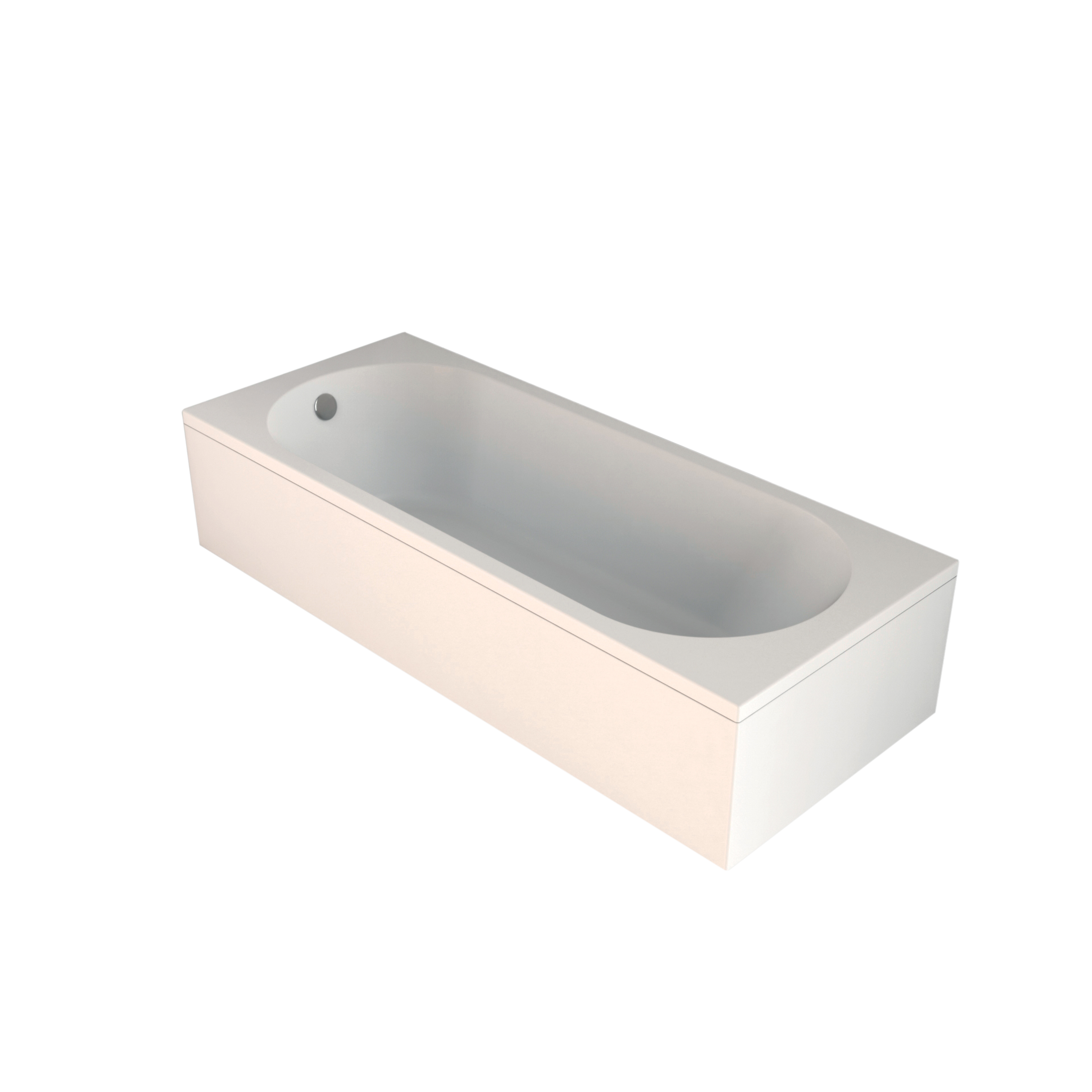 Baignoire rectangulaire blanche L.170 x l.70 cm Easy Bath - BALNEO - 5