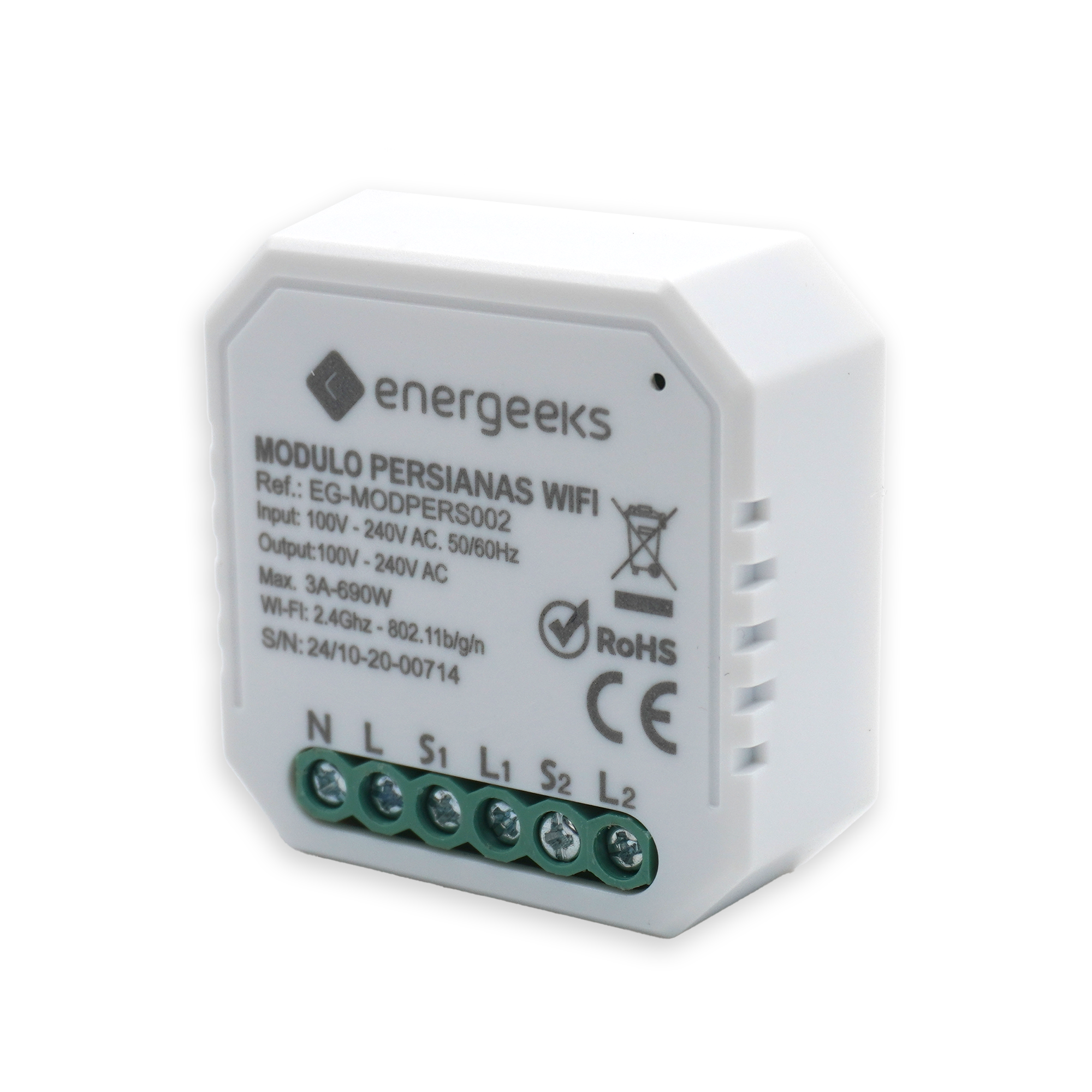 Módulo de persianas wifi para control de persianas motorizadas energeeks