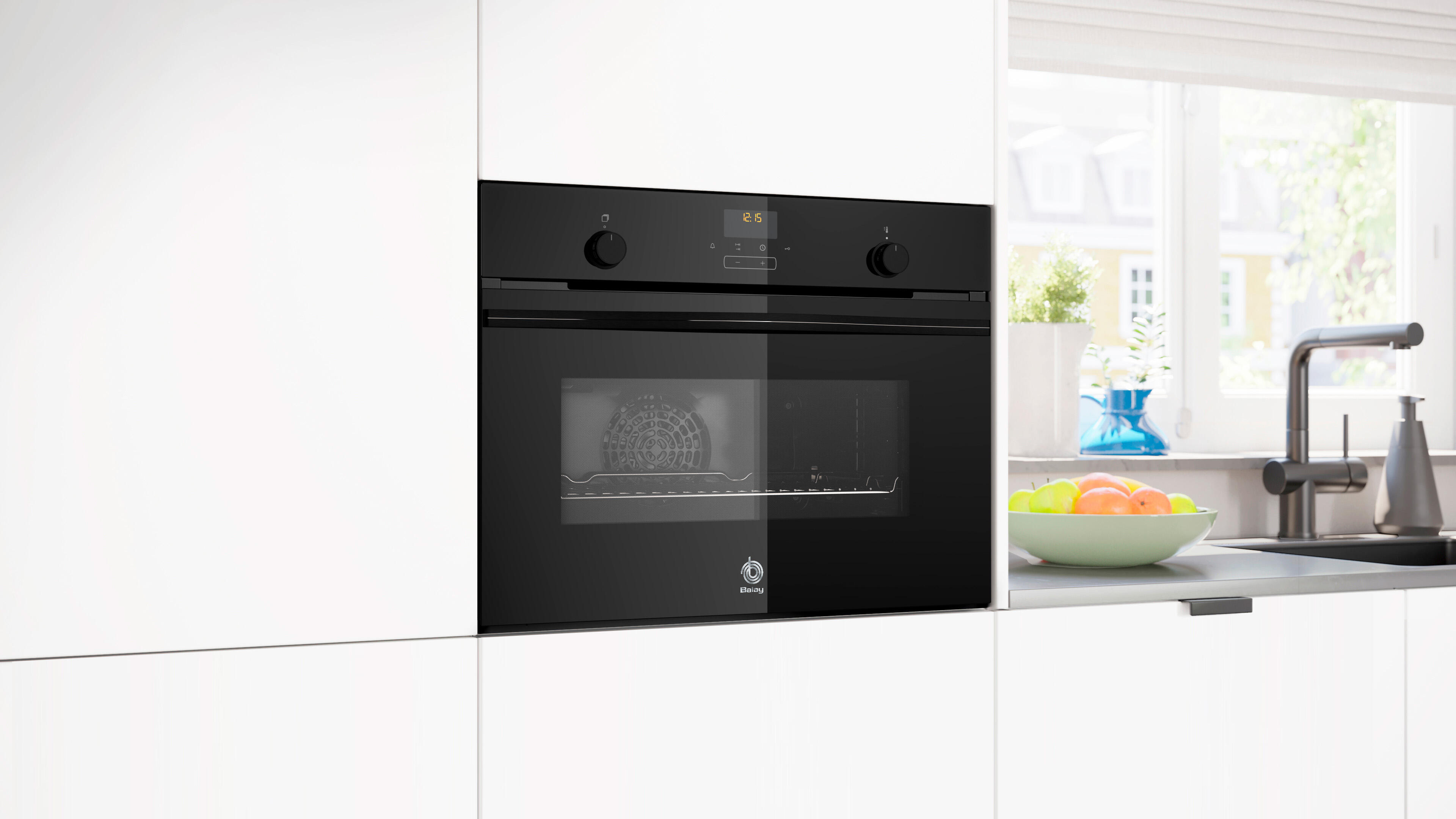 Horno Compac multifunción BALAY 3CB5159N3 NG71 litros 3.6kW Aqualisis negro Clase A+ - 4