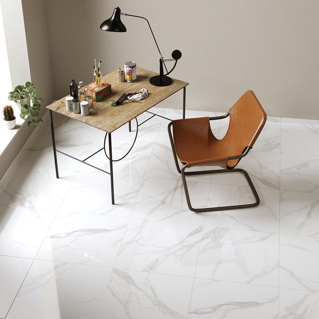 Piastrella da pavimento interno in gres porcellanato 60 x 60 cm rettificato smaltato grigio Magnifico R9 traffico medio forte (pei 3/5) Sp. 9 mm 1.44 mq