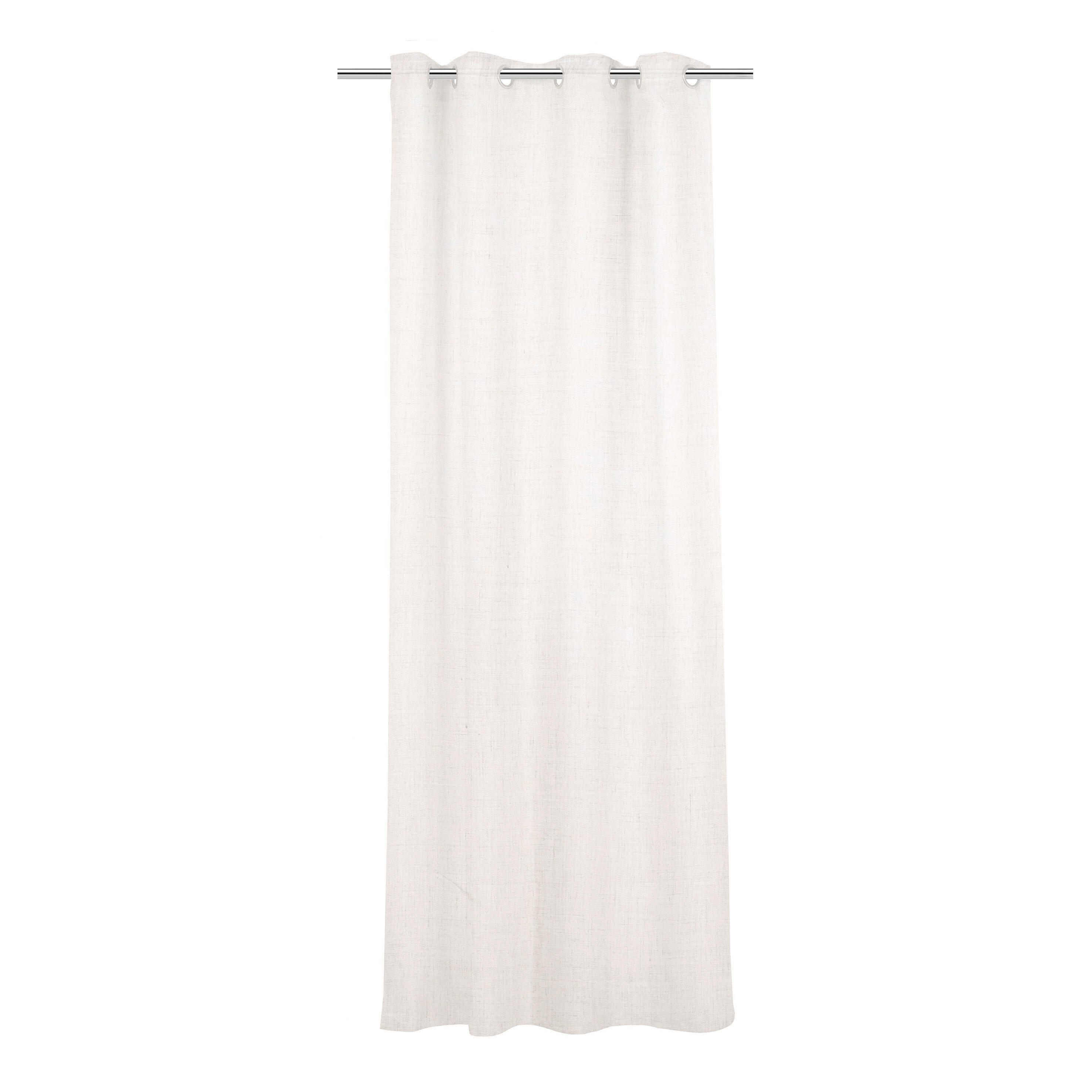Visillo  ollaos Zoe   liso blanco natural de 140x270cm - 9