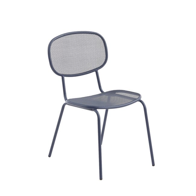 Chaise Ikaros en Acier Bleu Némo