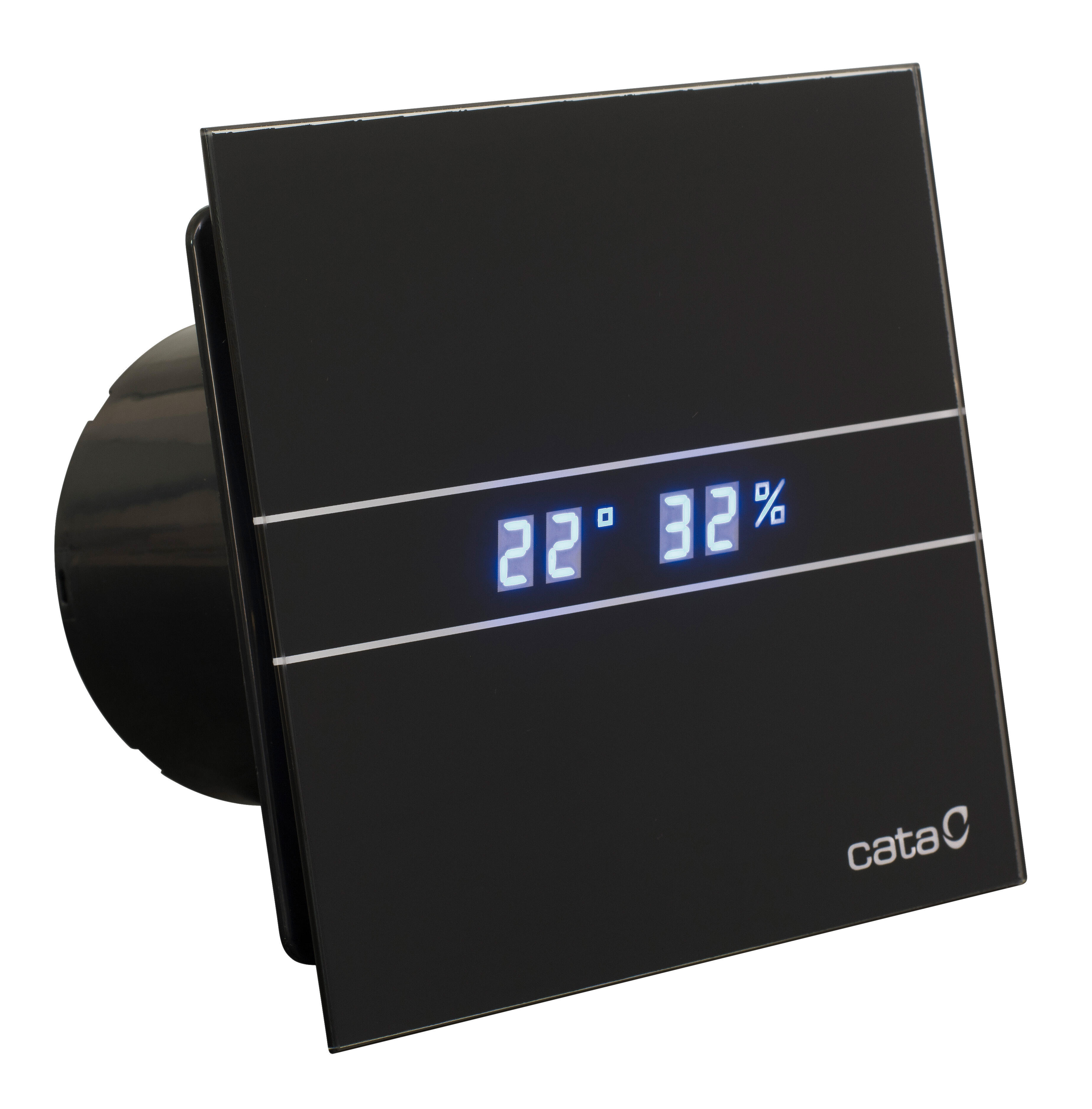 Cata Extractor De Baño E-100G 100Mm Higrometro Negro , Leroy Merlin