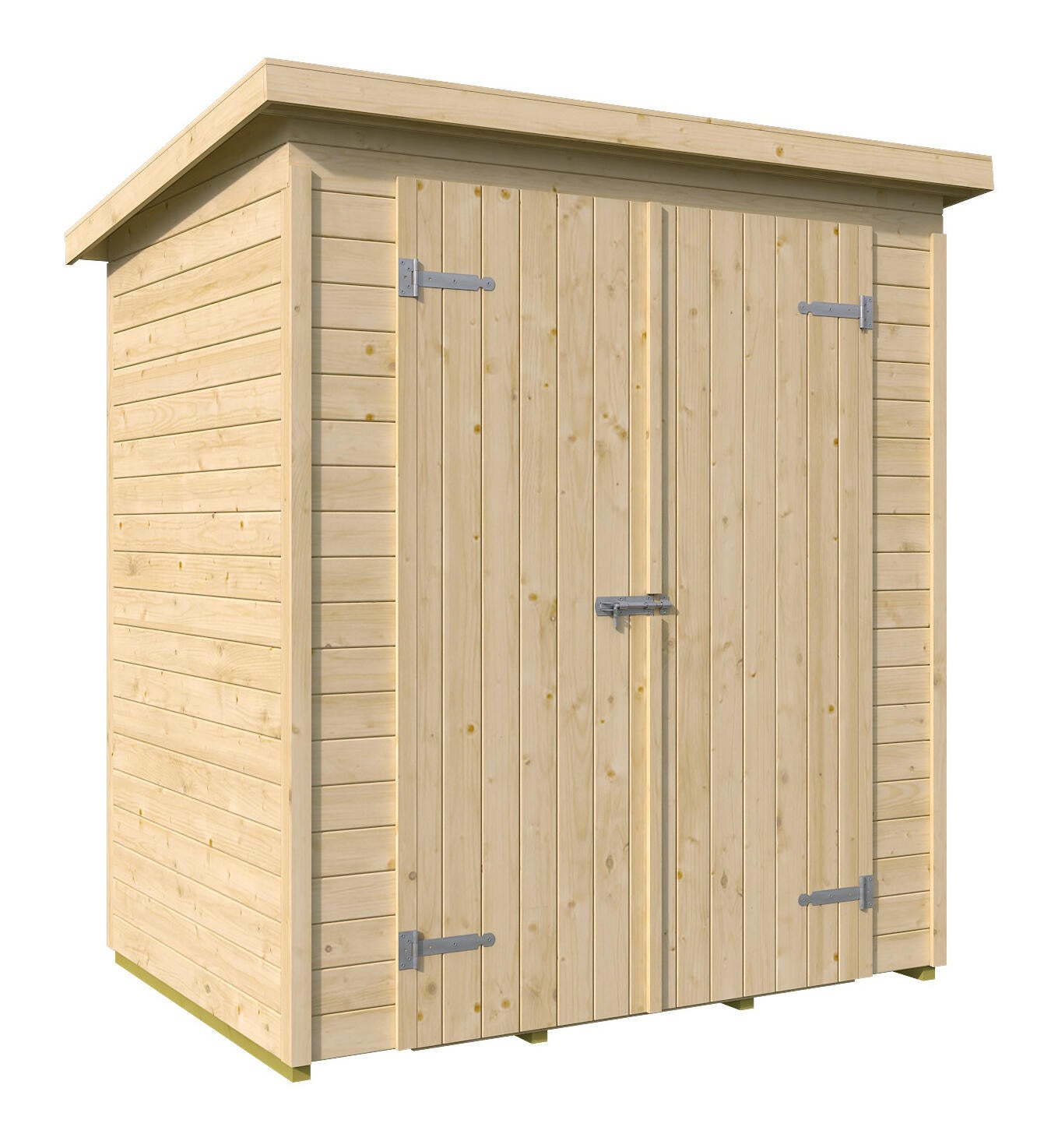 caseta de madera e130101 de 170x199x1173 cm y 244 m2 con 13 mm espesor y doble puerta abatible lasita maja