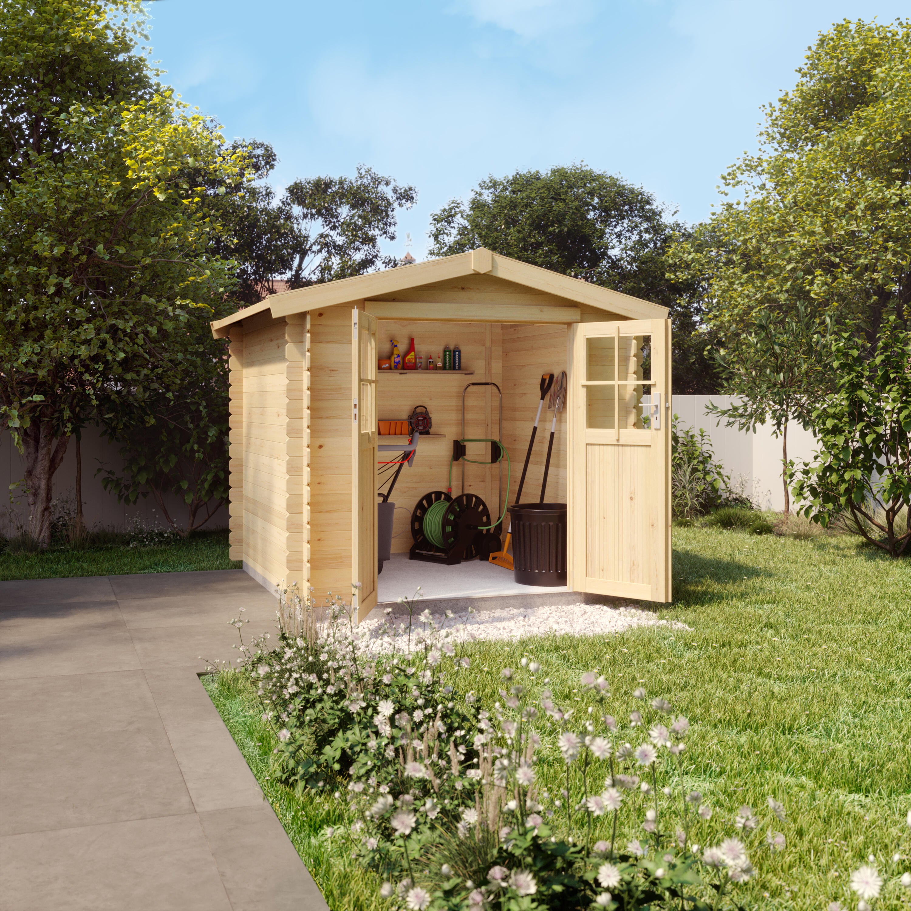 Abri de jardin bois, 6,14 m², Ep. 19 mm, Naterial Areto - 2