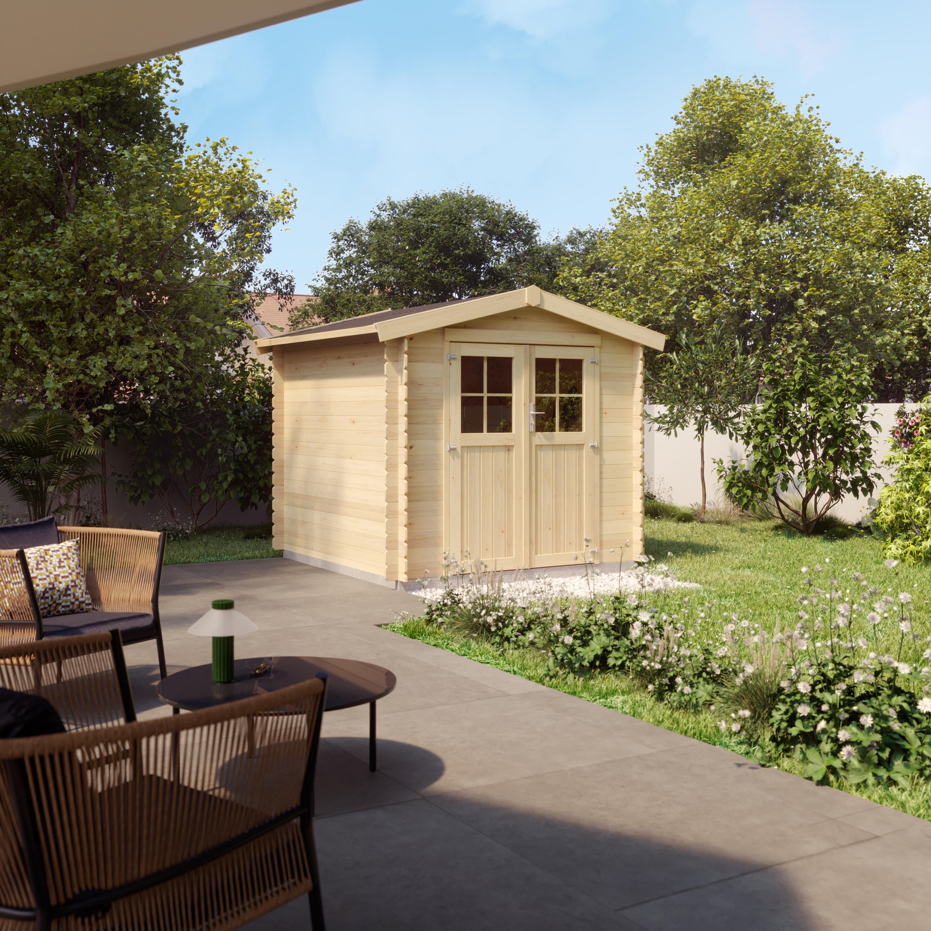 Abri de jardin bois, 6,14 m², Ep. 19 mm, Naterial Areto - 3