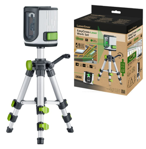 Livella Laser A Croce Bosch Quigo Plus Con Treppiede - Per Interni, Precisione ±0.8mm/m, 7m - Foto 4