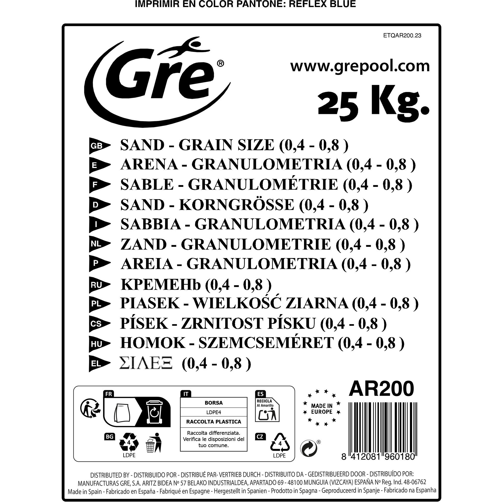 Sabbia silicea GRE 25 kg - 2
